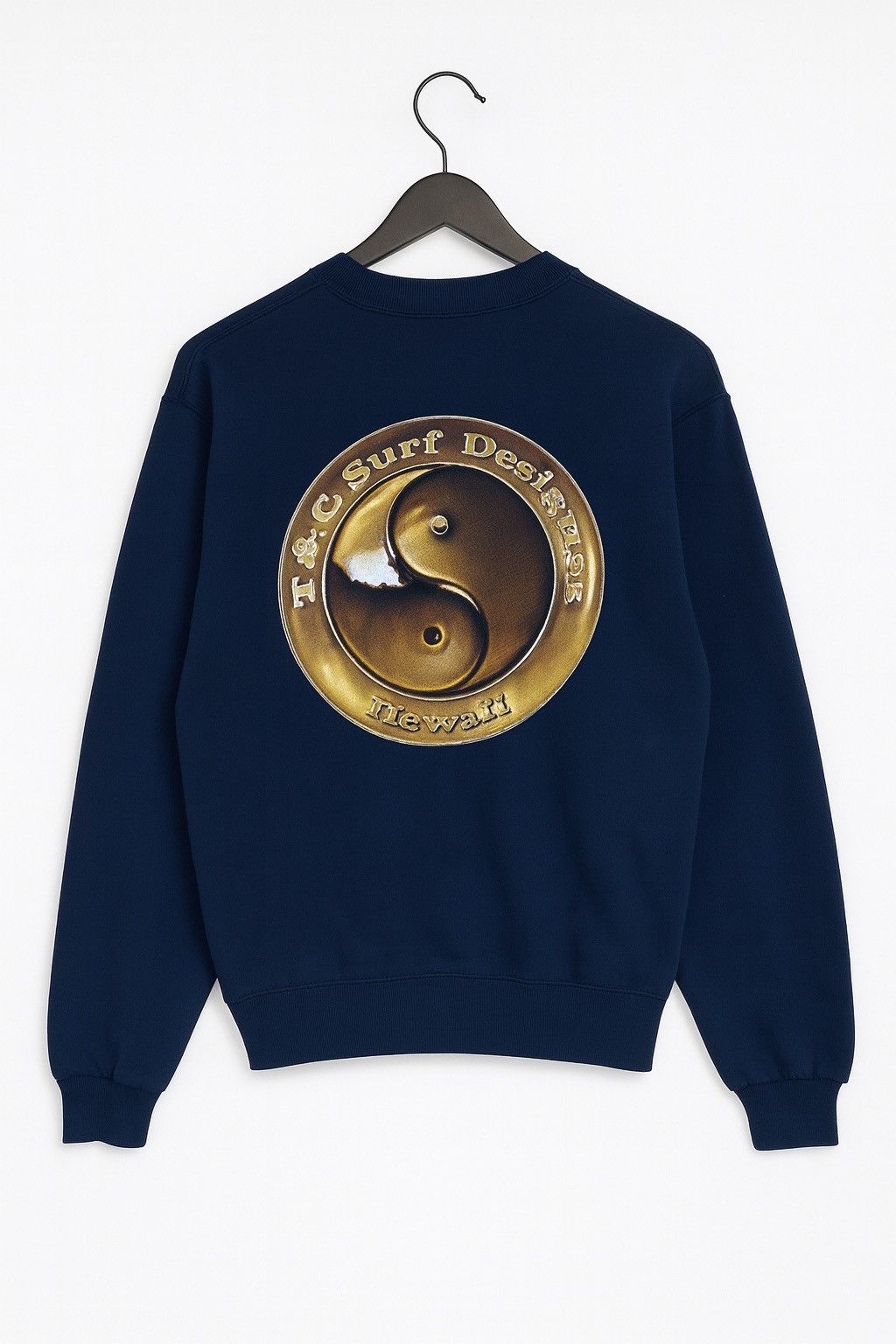 Vintage Vintage T&C Surf Designs Hawaii Sweatshirt – 1990s Navy Blue Size US M / EU 48-50 / 2 - 1 Thumbnail