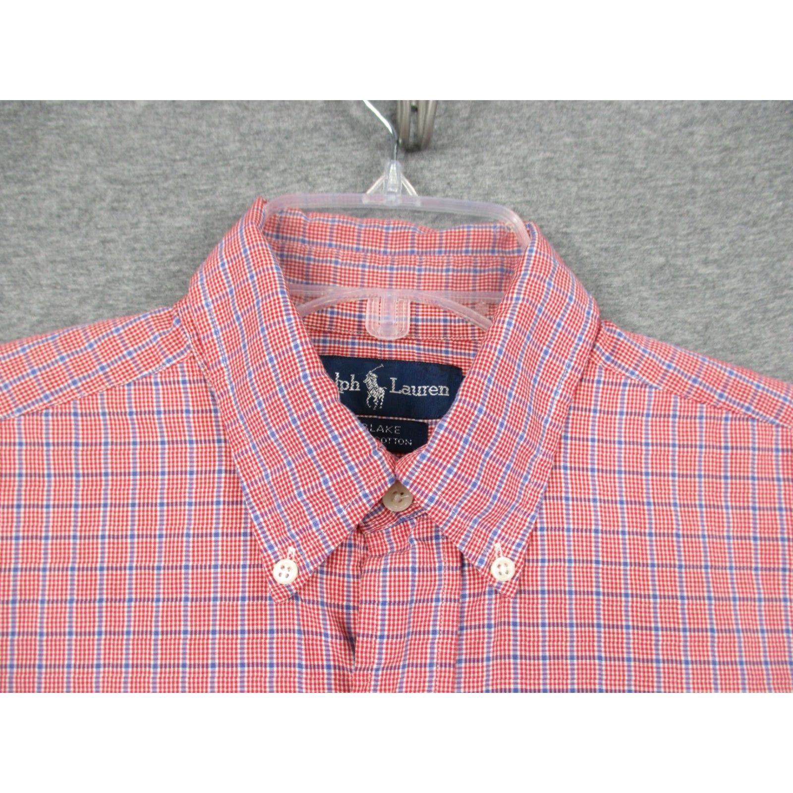 Ralph Lauren Ralph Lauren Blake Shirt Medium Men Red Plaid Two Ply Cotton Blue Pony Shirt Button-Up Chest 50 in Regular Mens Size US M / EU 48-50 / 2 - 4 Thumbnail