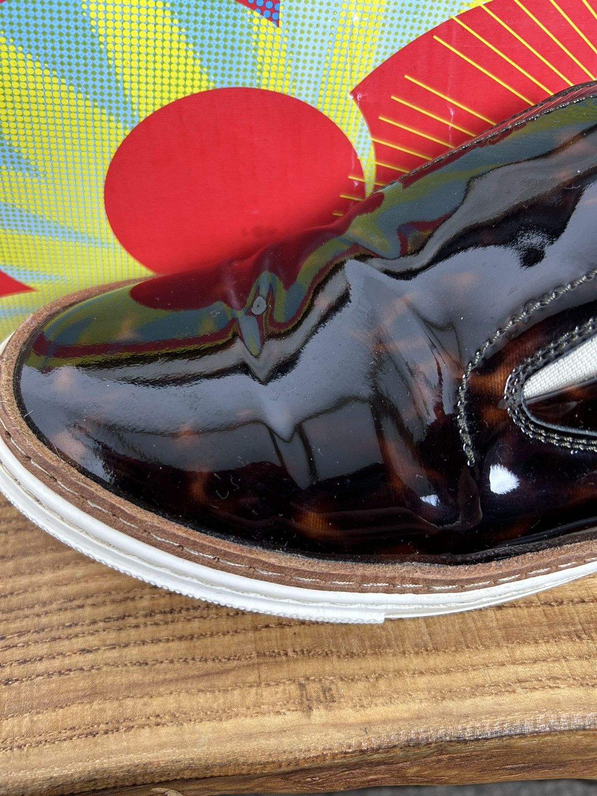 Maison Margiela MM22 Artisanal Maison Margiela Leather Print Slip On Low Top Size US 8 / IT 38 - 3 Thumbnail