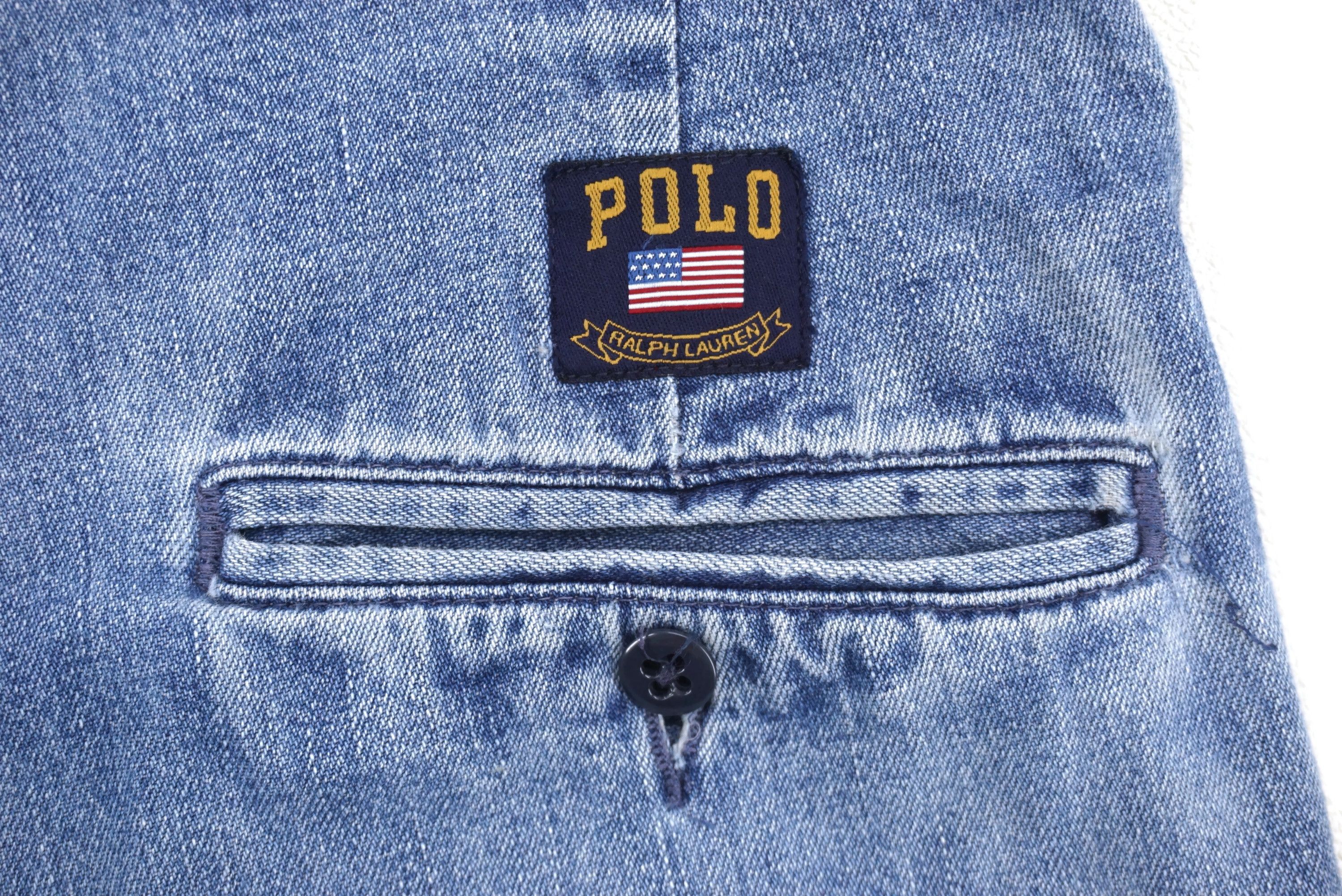 Polo Ralph Lauren Vintage Polo Jeans fits W29xL30 Baggy Distressed Denim Size US 29 - 10 Thumbnail