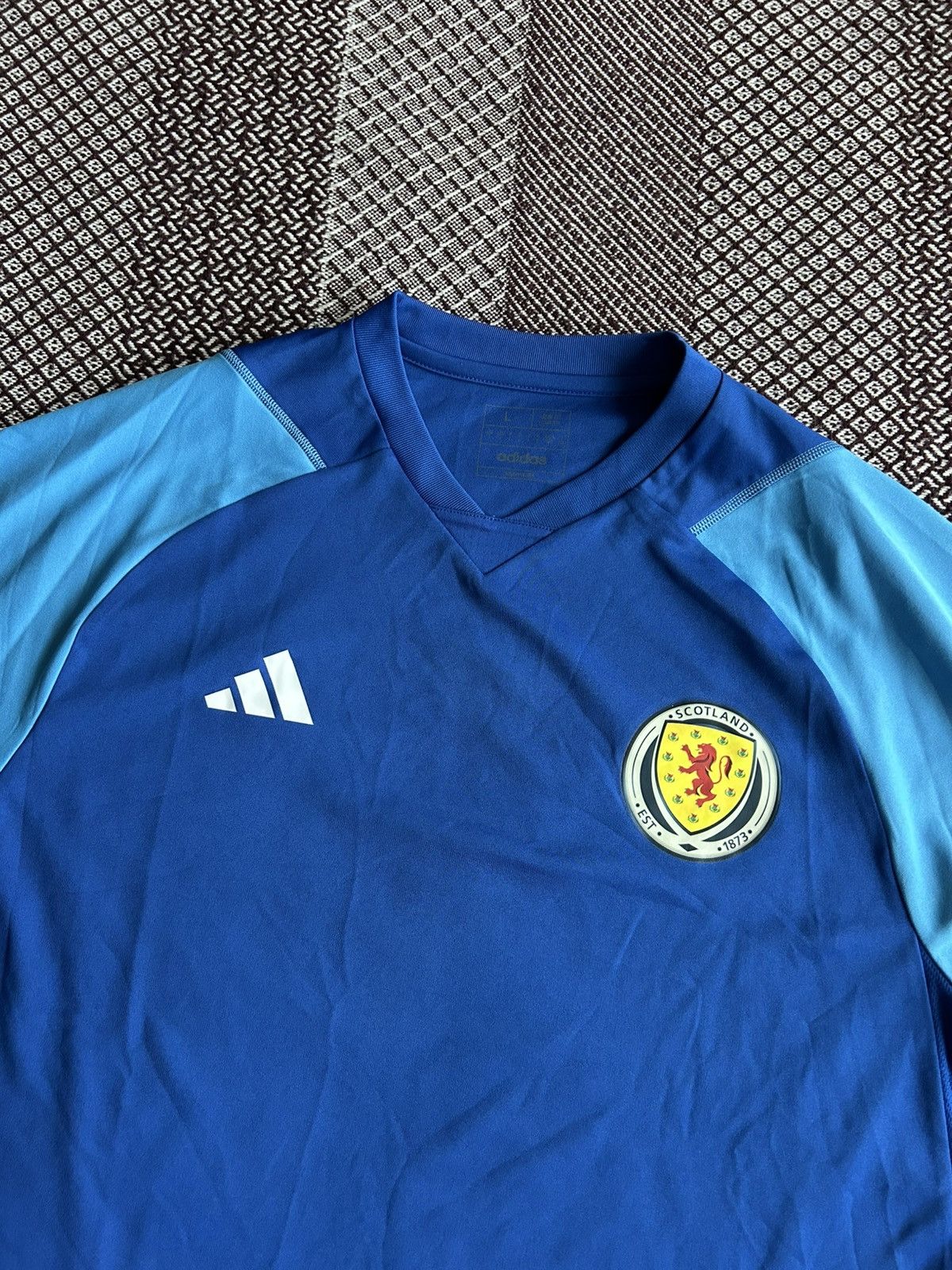 Adidas Adidas Scotland Training Jersey Tee Sportswear 22/23 Size L Size US L / EU 52-54 / 3 - 4 Thumbnail