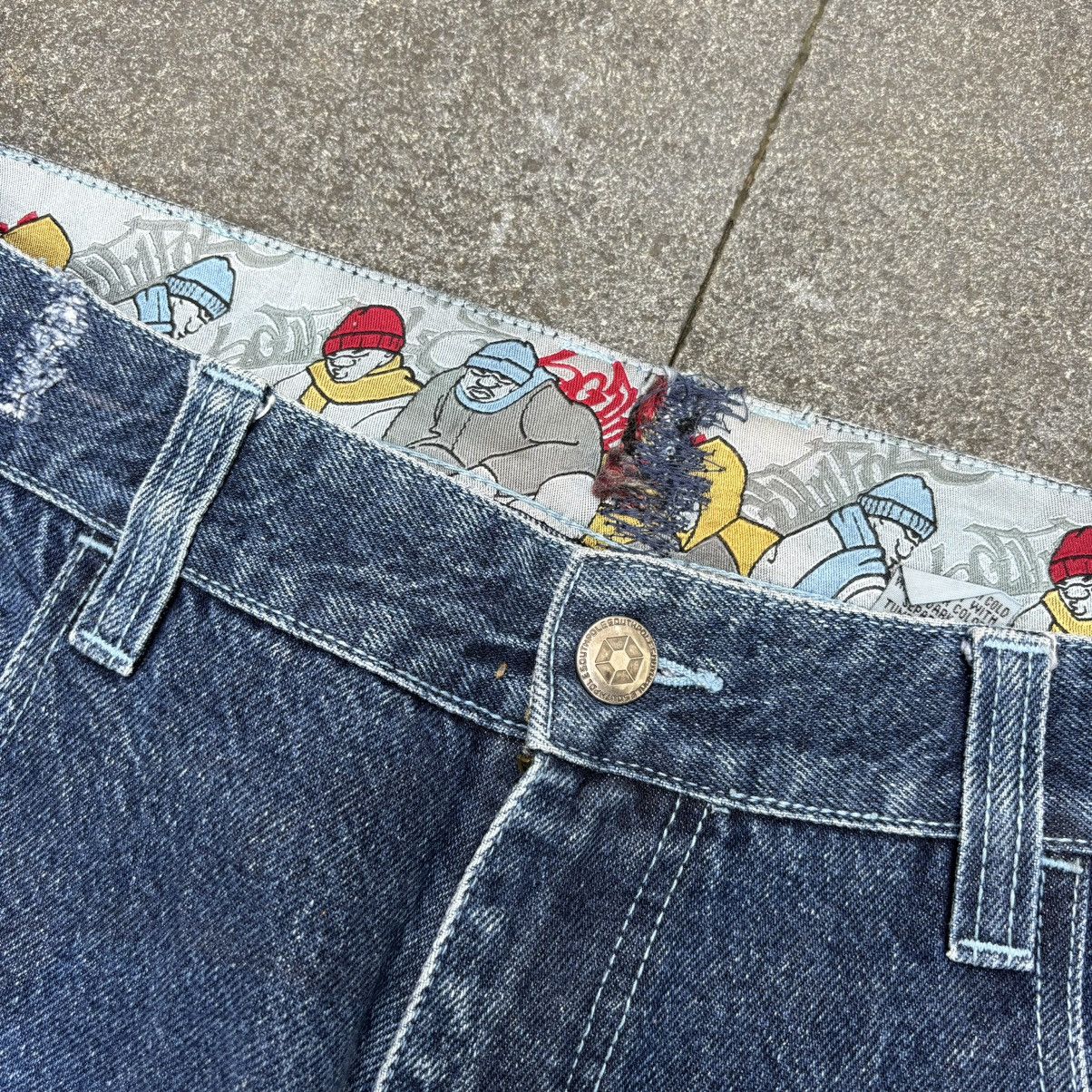 Southpole × Vintage 💥Rare💥 Crazy South Pole bigboy Baggy Jeans Size US 38 / EU 54 - 4 Thumbnail