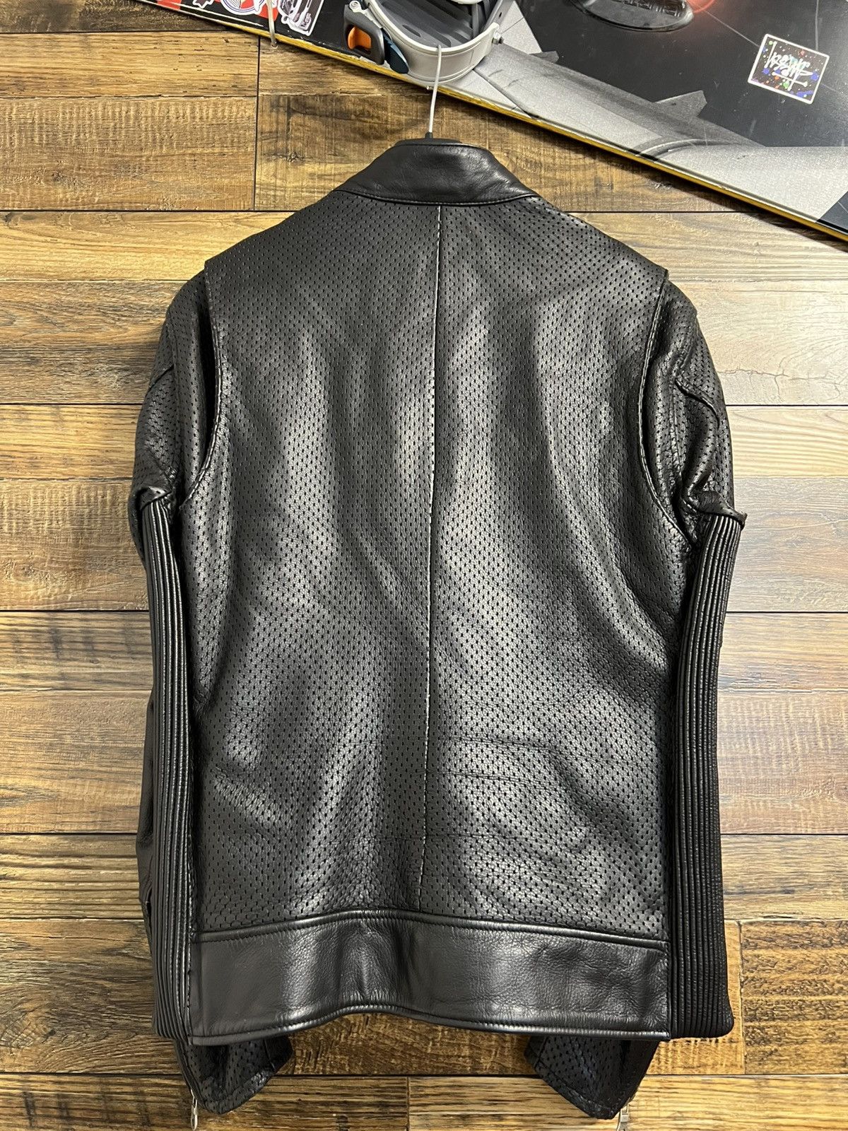 Harley Davidson HARLEY DAVIDSON Jacket Perforated Leather Bomber Racing Size US M / EU 48-50 / 2 - 12 Thumbnail