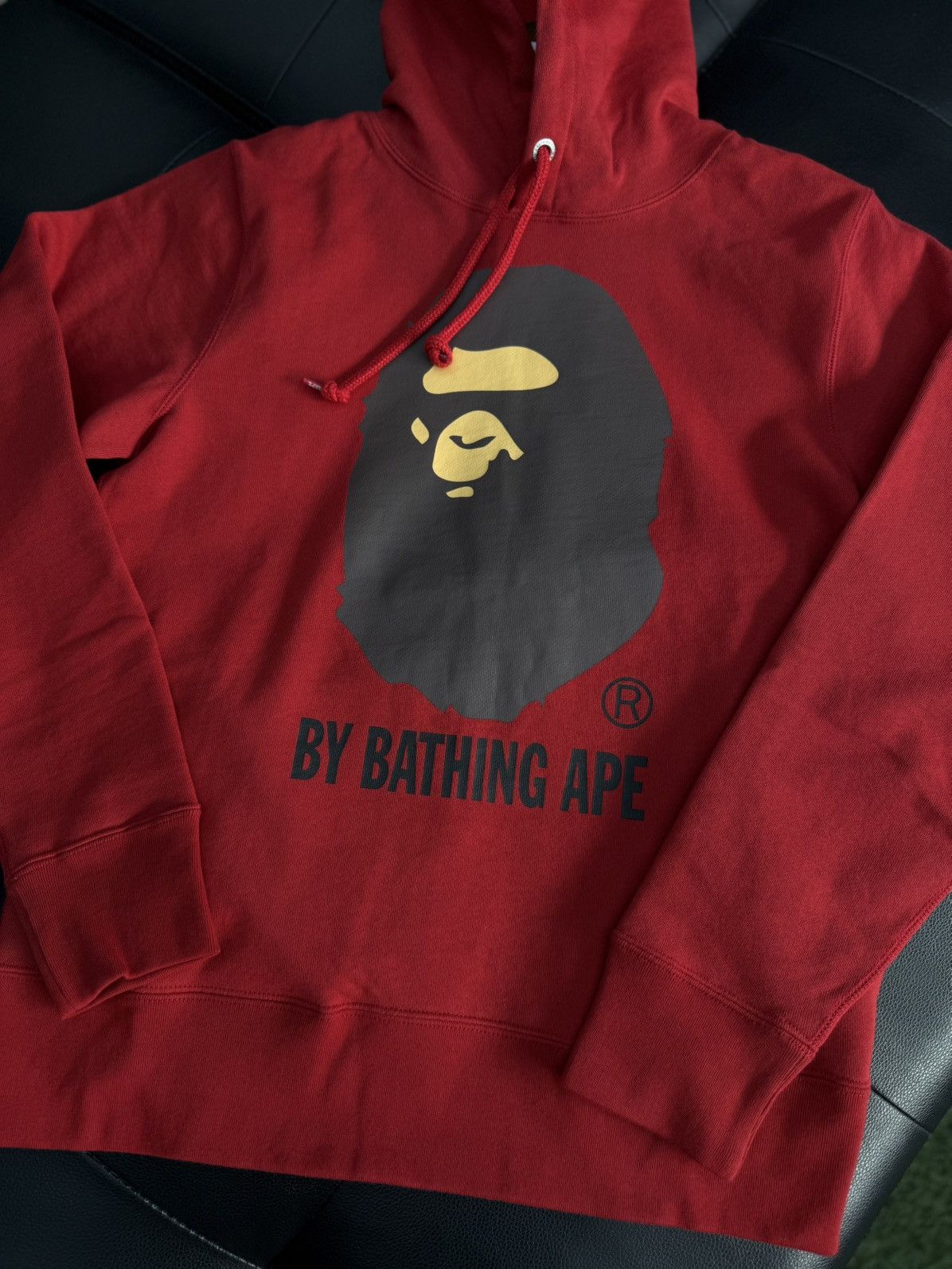 Bape Bape Hoodie Pullover Red Basic Logo Size Small (NEW) Size US S / EU 44-46 / 1 - 7 Thumbnail