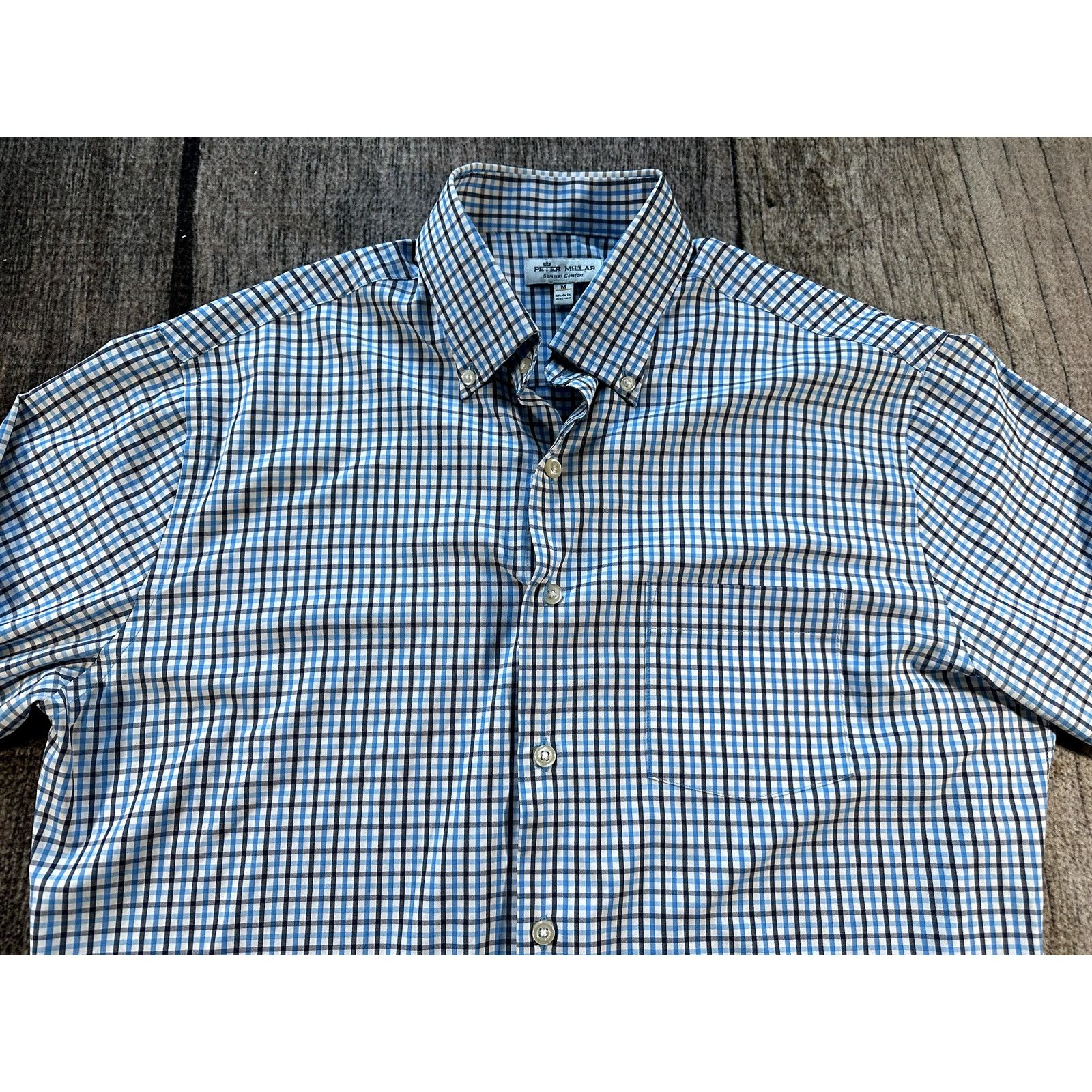 Peter Millar Peter Millar Summer Comfort Blue Black Mens Long Sleeve Lrg Size US L / EU 52-54 / 3 - 2 Thumbnail