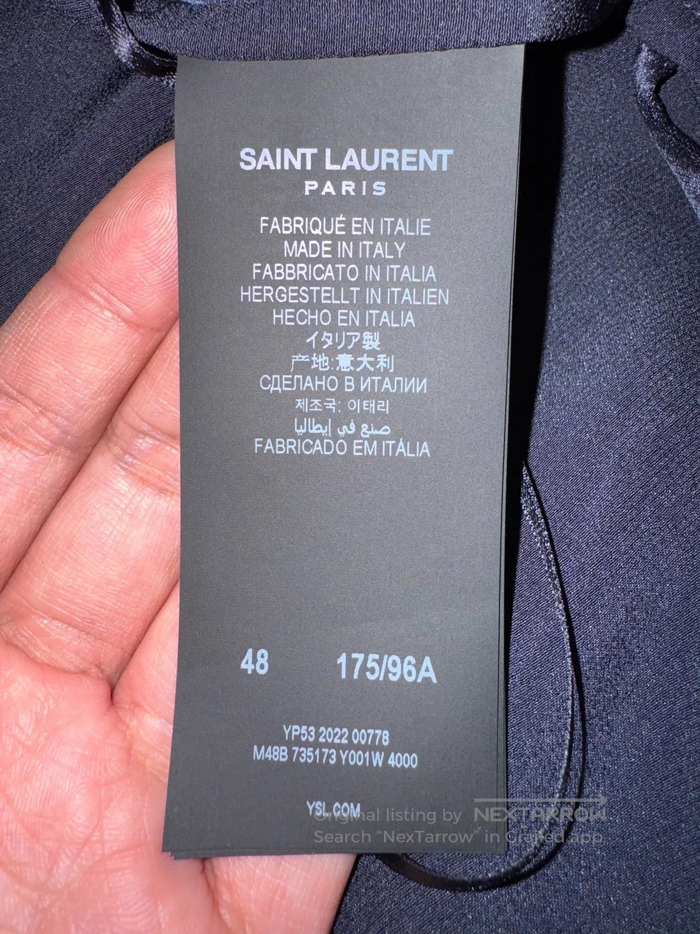 Saint Laurent Paris Saint Laurent Paris Silk Bathrobe| Size US M / EU 48-50 / 2 - 5 Thumbnail