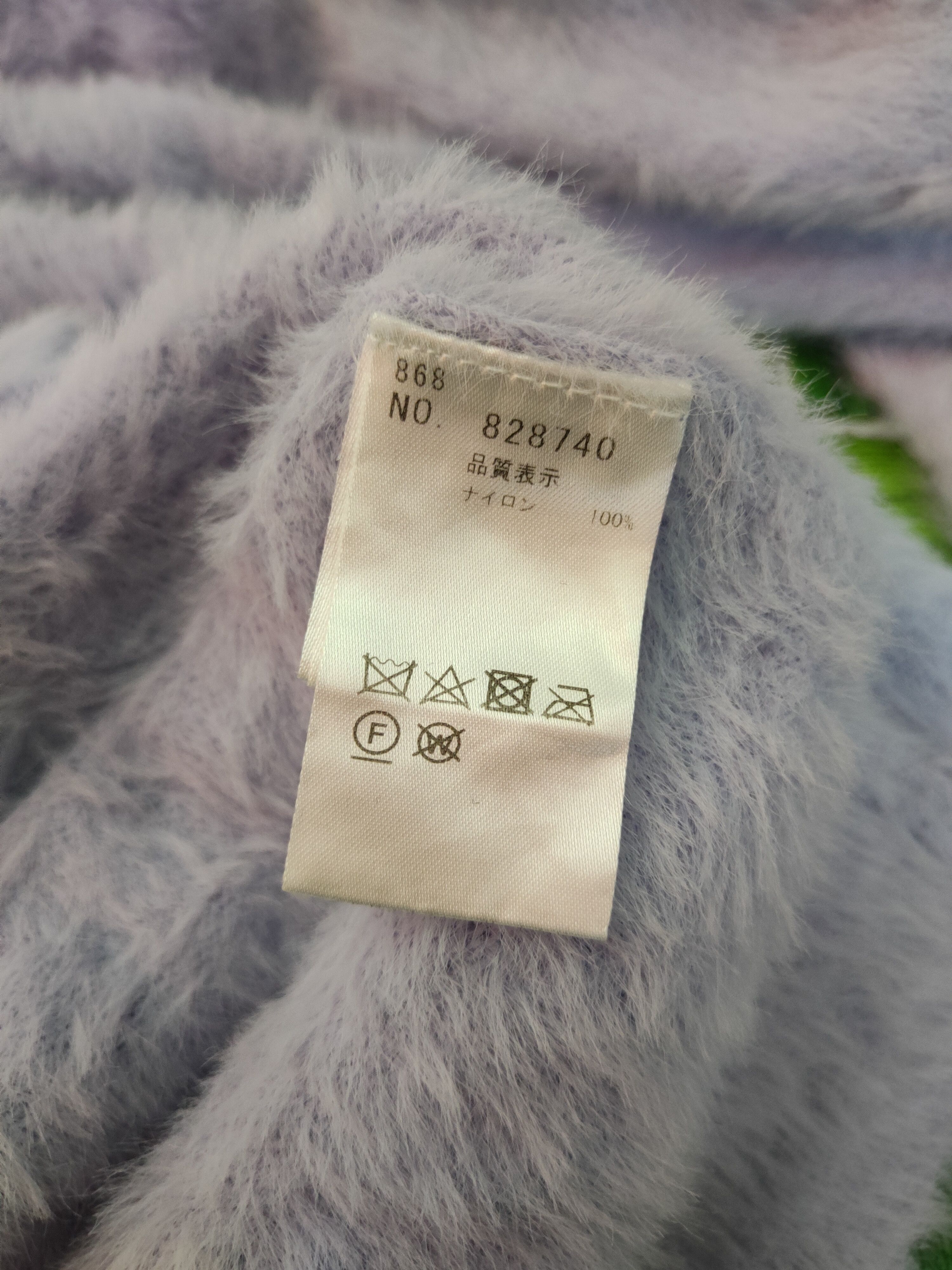 Aran Isles Knitwear × Japanese Brand Continuer de Nice Claup Purple Fur Mohair Knitwear #S1945 Size M / US 6-8 / IT 42-44 - 11 Thumbnail