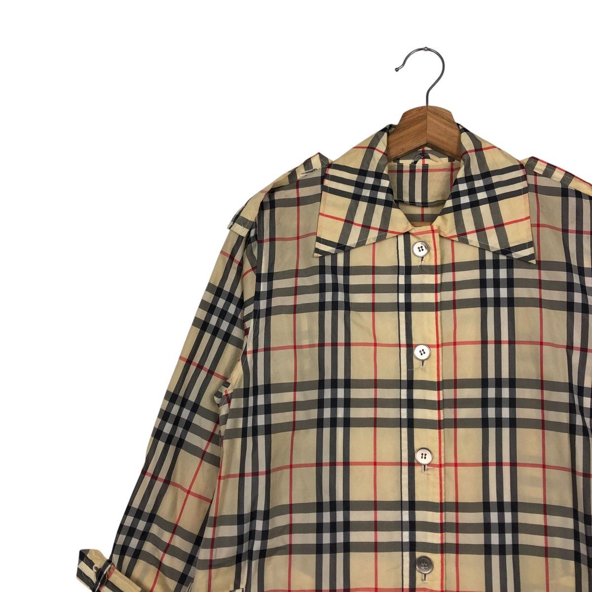 Japanese Brand 📌Vintage Long Jacket Tartan Design Nova Check Double Breast Size US M / EU 48-50 / 2 - 11 Thumbnail