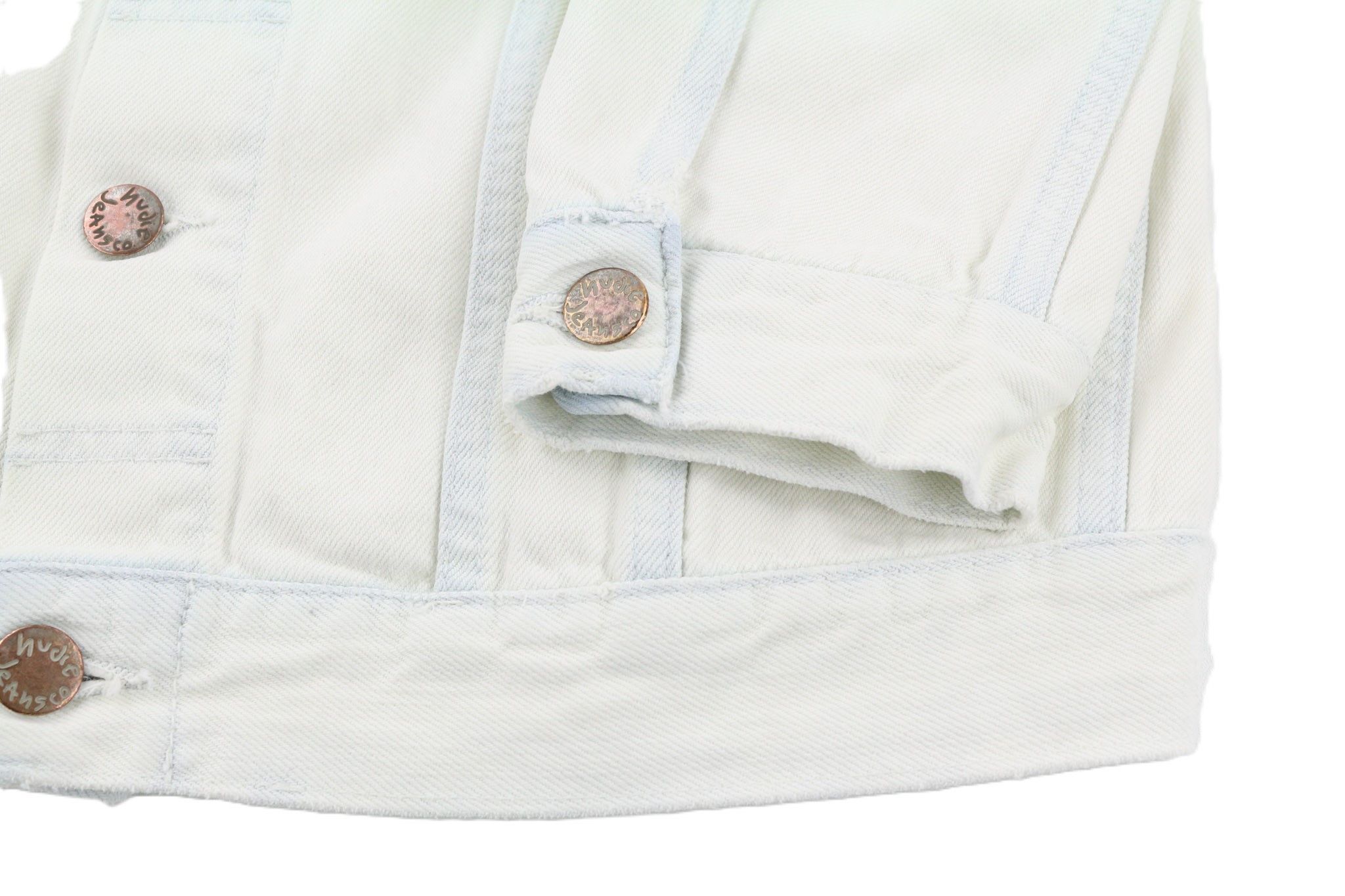 Nudie Jeans TERRY M Extreme Bleach Light Logo Pockets Jacket 81029 Size US M / EU 48-50 / 2 - 5 Thumbnail