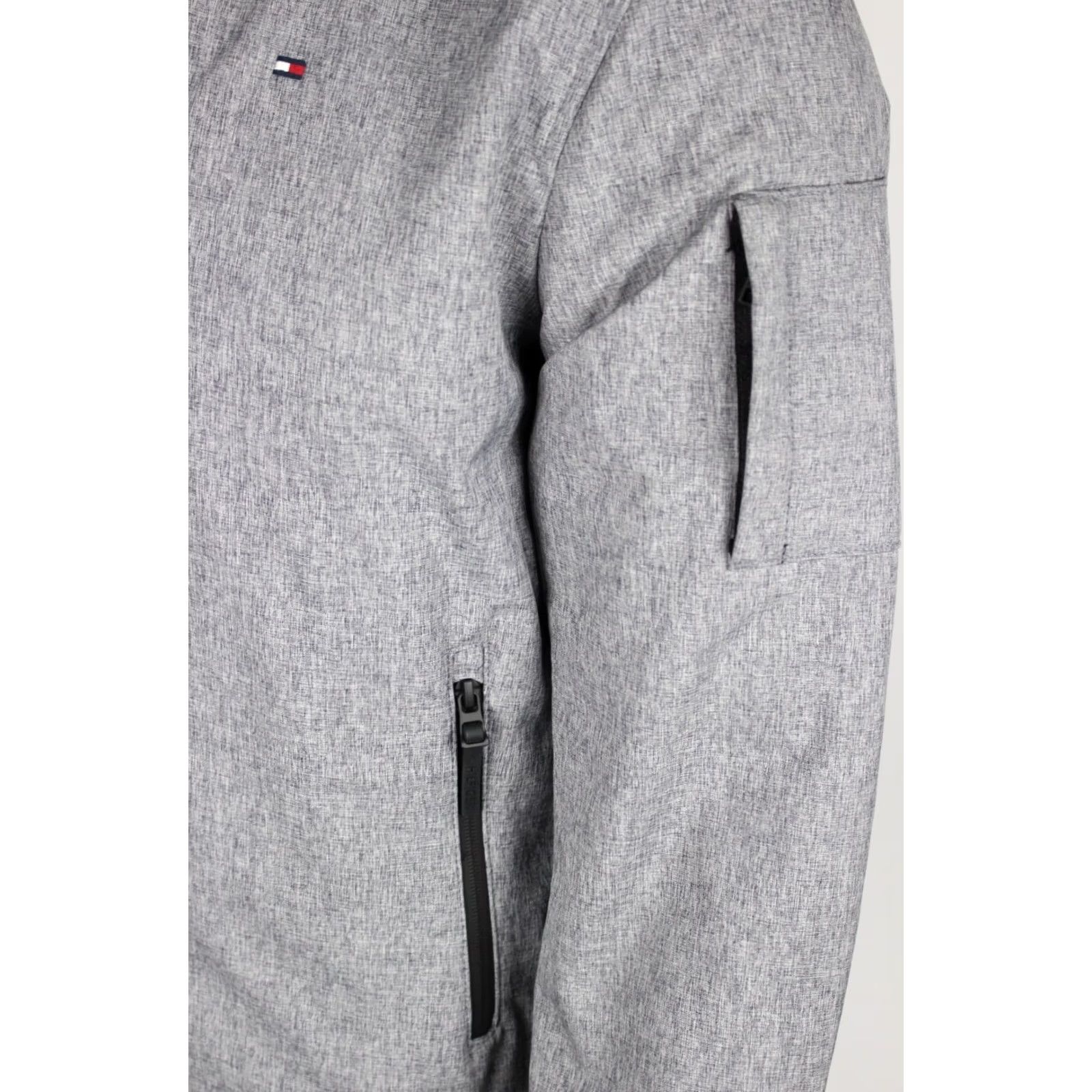 Tommy Hilfiger Tommy Hilfiger Men's Jacket Full Zip Hooded 3 Layer Softshell Heather Gray Size US L / EU 52-54 / 3 - 4 Thumbnail