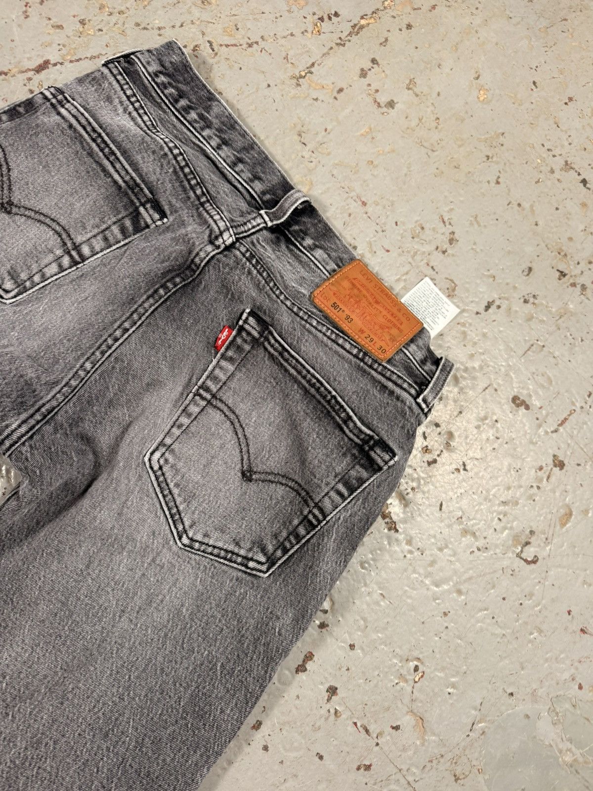 Levi's Vintage Ash Grey Faded Levi 501s Size US 29 - 3 Thumbnail