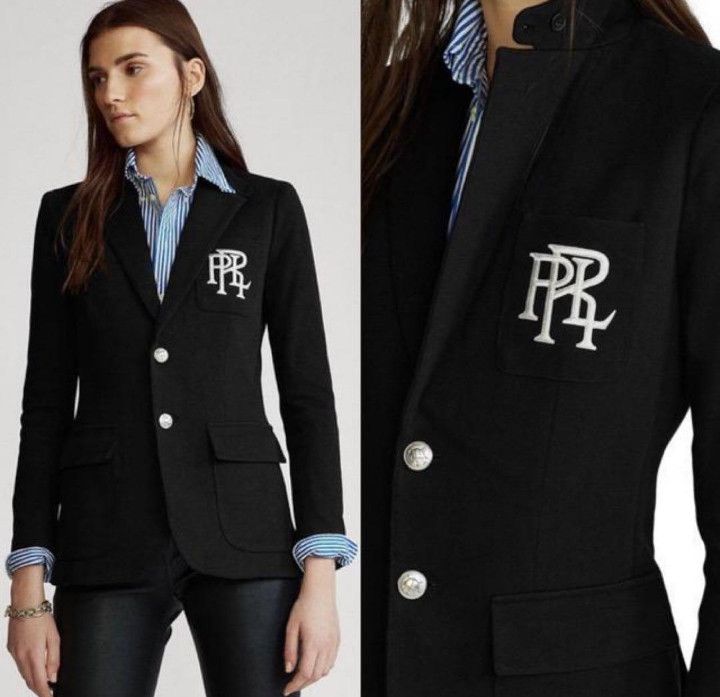 Polo Ralph Lauren × RRL Ralph Lauren × Ralph Lauren Polo Ralph Lauren Knit Cotton Blazer Size XS / US 0-2 / IT 36-38 - 1 Thumbnail