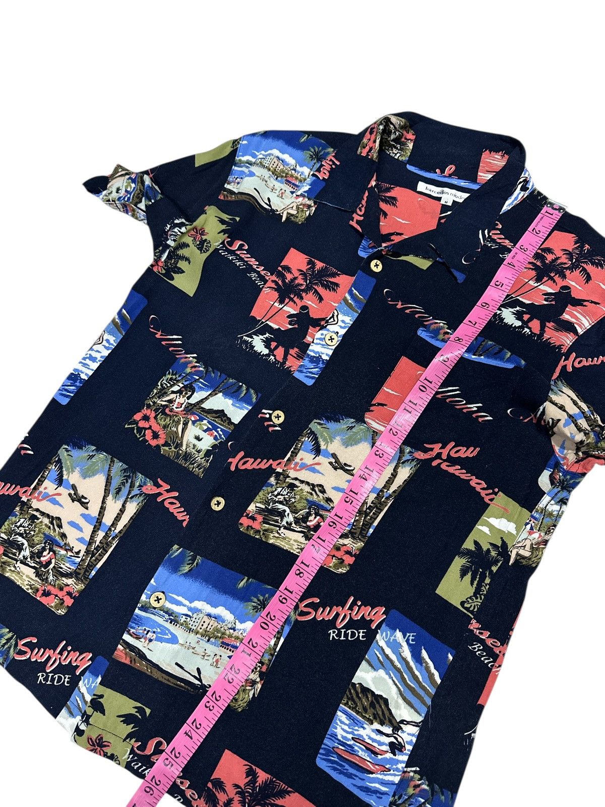 Japanese Brand Surf Hawaiian 10o Rayon Tee ⚡️💥 Size US M / EU 48-50 / 2 - 4 Thumbnail