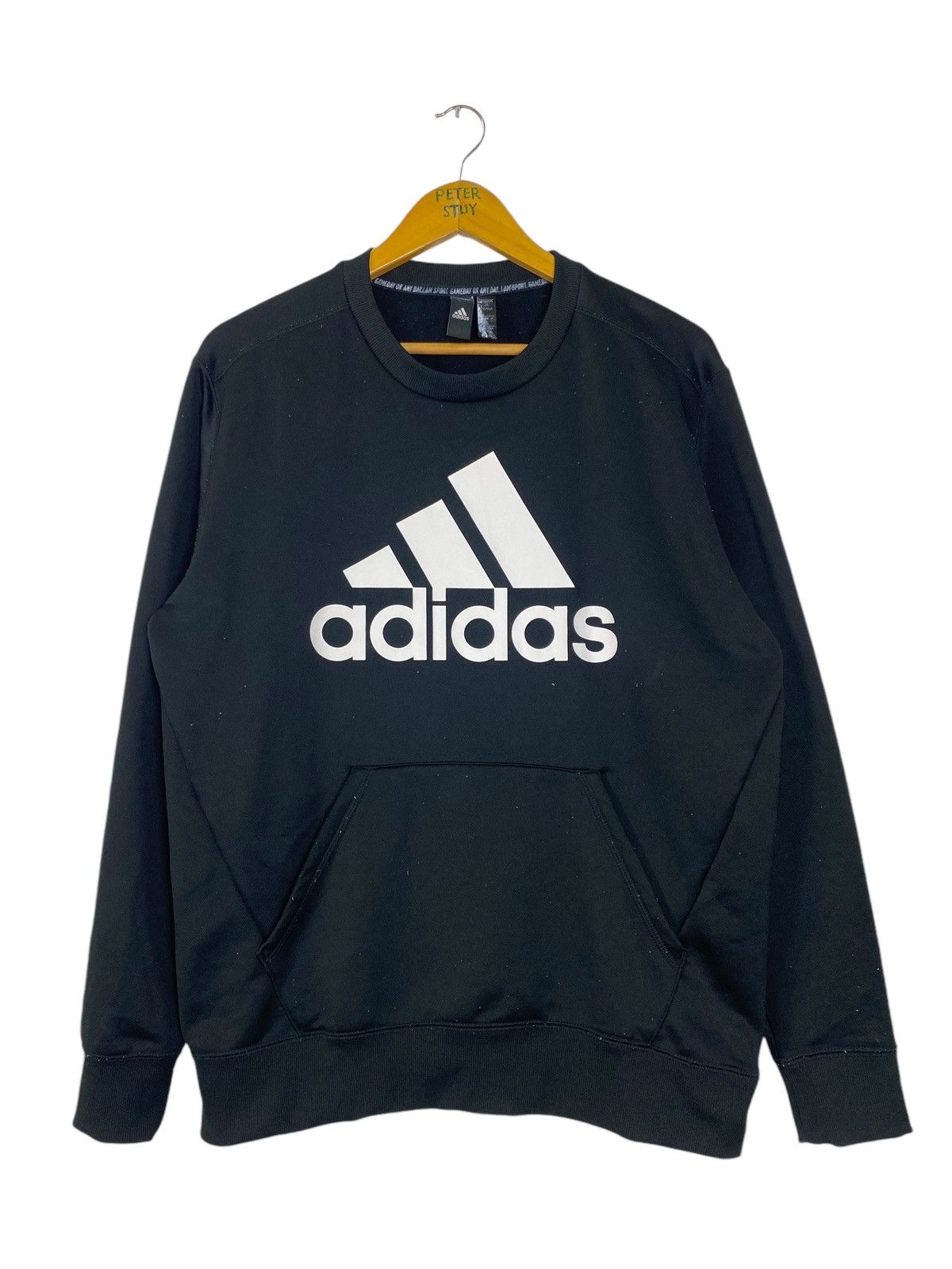Adidas × Vintage Adidas big logo sweatshirt Size US L / EU 52-54 / 3 - 1 Thumbnail
