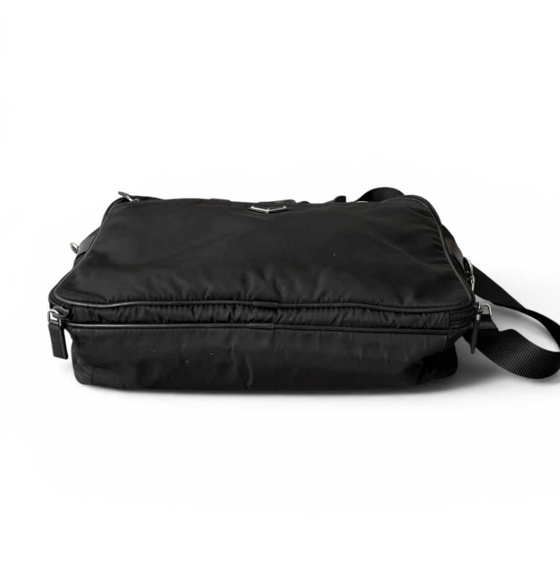 Prada Prada Saffiano Leather Nylon Travel Bag Size ONE SIZE - 6 Thumbnail