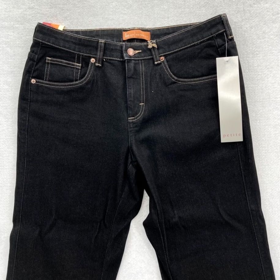 Lee Lee One True Fit Jeans Women's 11/12P Petite Bootcut Stretch Dark Wash Blue denim jean Size 32" / US 10 / IT 46 - 2 Thumbnail