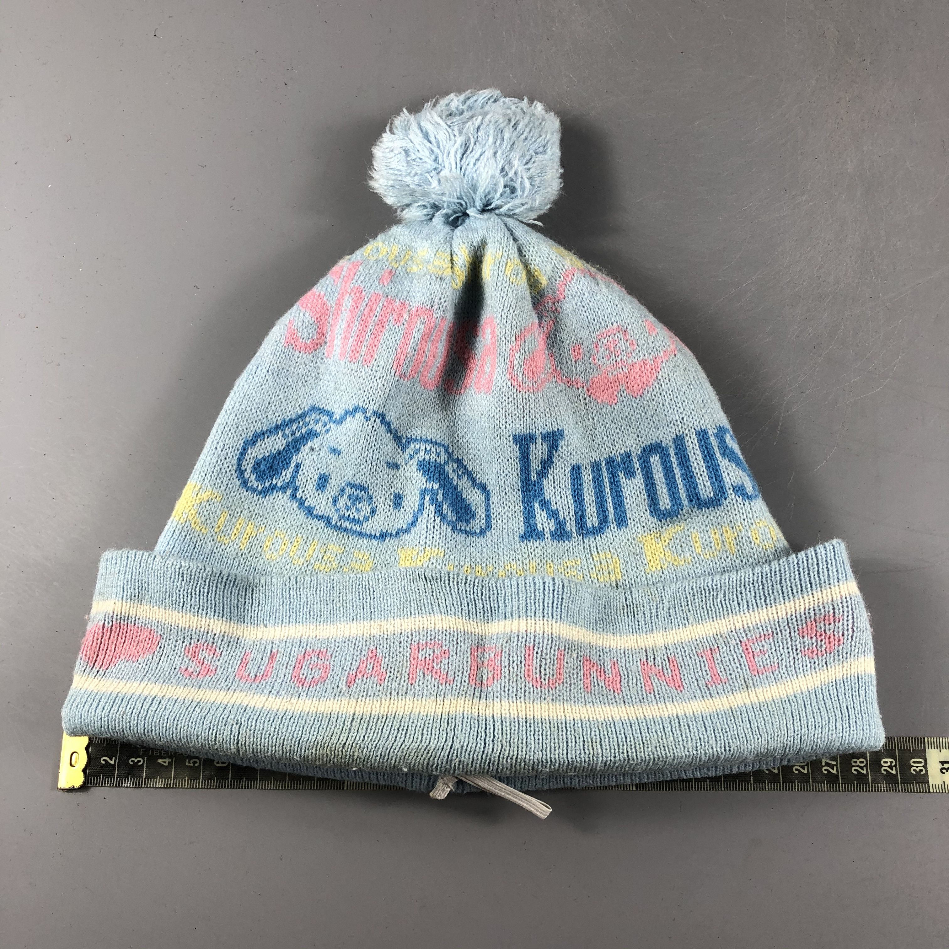 Japanese Brand × Vintage Sanrio Bobble Beanie Snow Hat Snow Cap -D238 Size ONE SIZE - 4 Thumbnail
