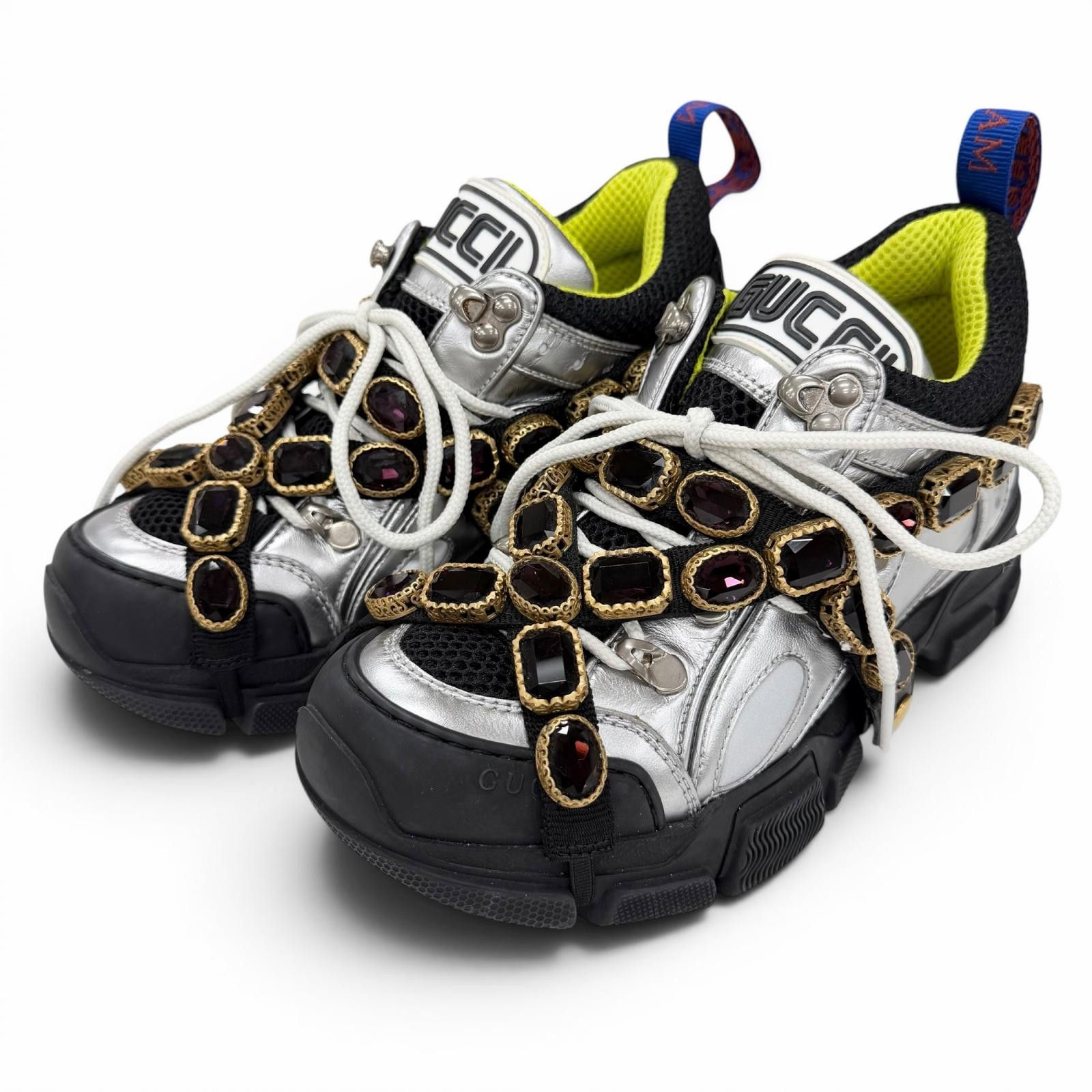 Gucci Gucci Gucci Leather Sneakers Leather Shoes DUTY FREE for USA Size ONE SIZE - 1 Thumbnail