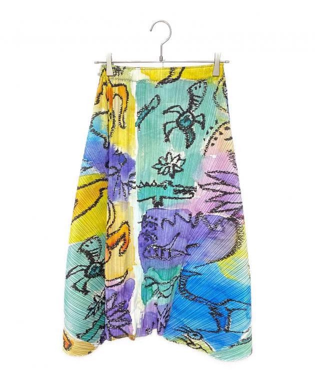 issey miyake size:1 Underwater world graffiti skirt