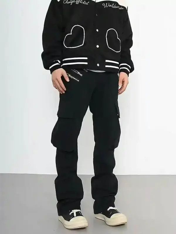 Japanese Brand utility punk zipper flared pants Size US 30 / EU 46 - 3 Thumbnail