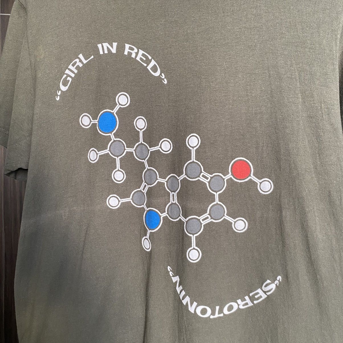 Band Tees Girl In Red Serotonin Song Indie Band ERD GRUNGE GRAIL Tee Size US M / EU 48-50 / 2 - 7 Thumbnail