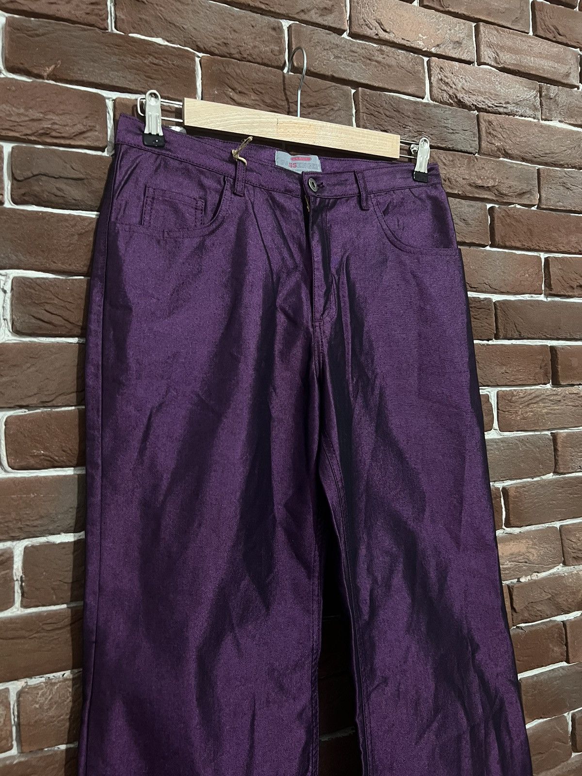 Japanese Brand Rare Y2K Passenge Cyber Flaired Rave Hip Hop Rap Pants Grail Size US 34 / EU 50 - 3 Thumbnail