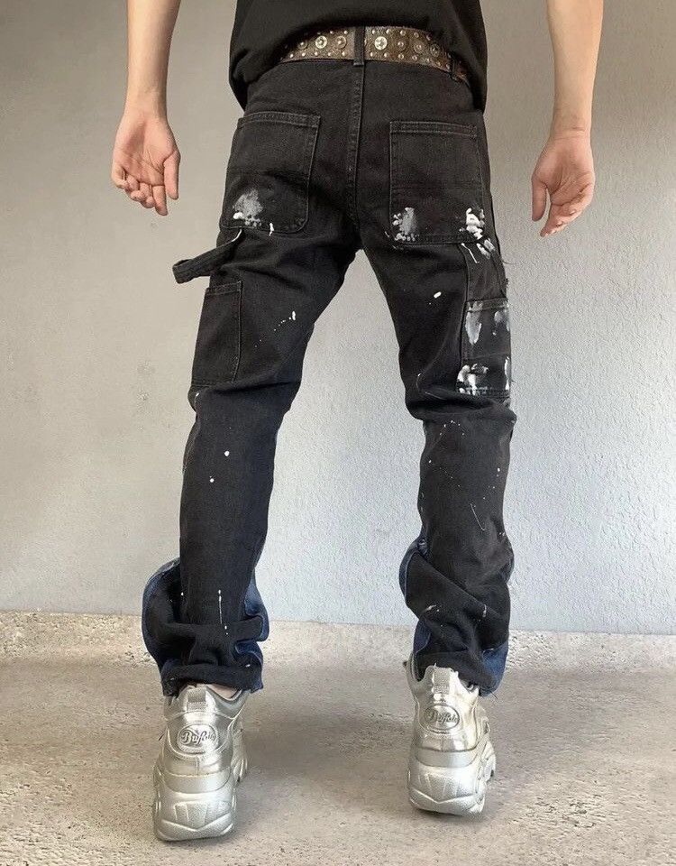 Affliction × Japanese Brand × Le Grande Bleu (L.G.B.) Watanabe Style G Star Raw Bondage GOA Pants Cargo Size US 31 - 7 Thumbnail