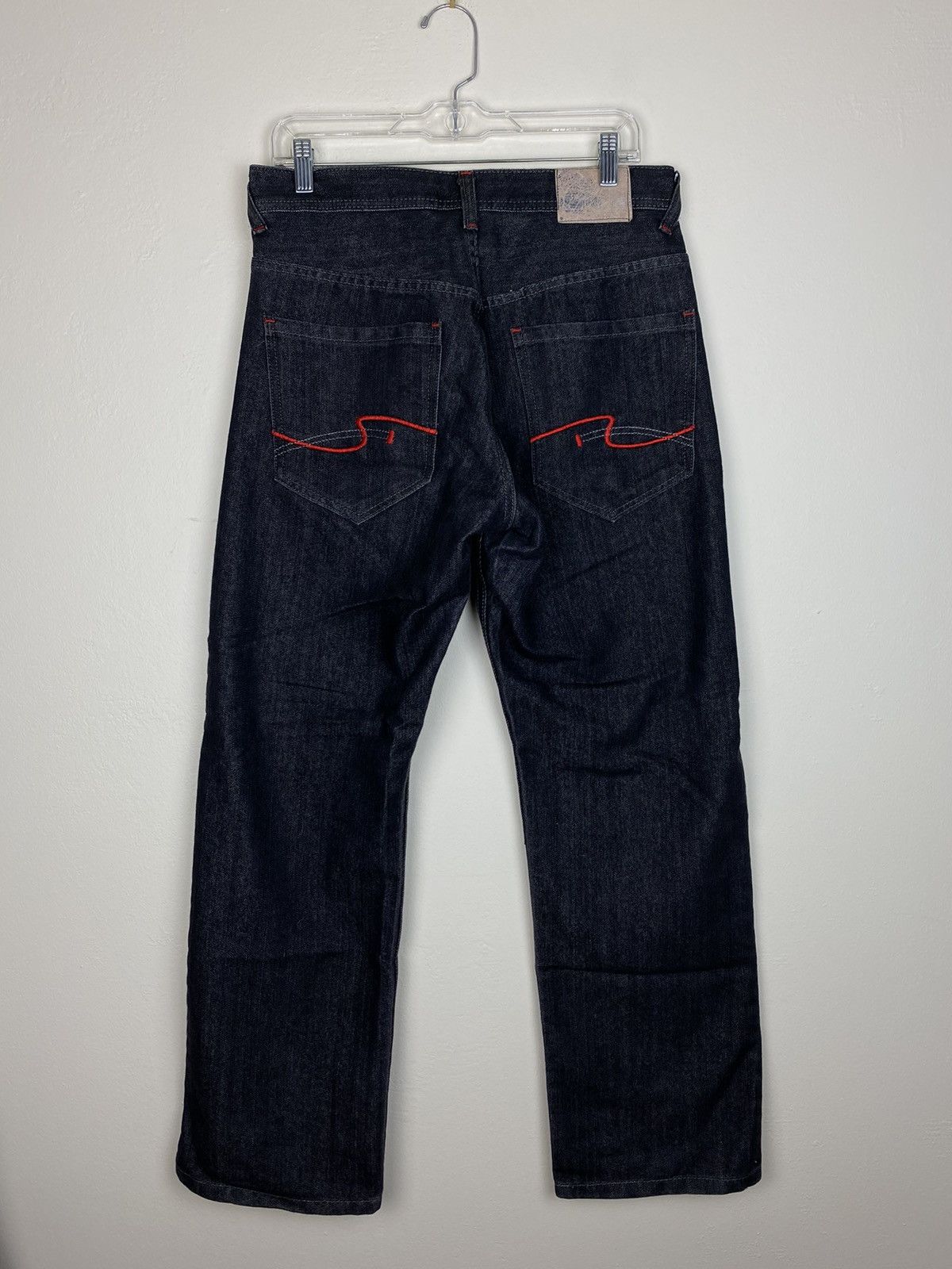 Enyce Vintage Enyce Black Selvedge Denim Jeans Embroidered y2k Size US 32 / EU 48 - 7 Thumbnail