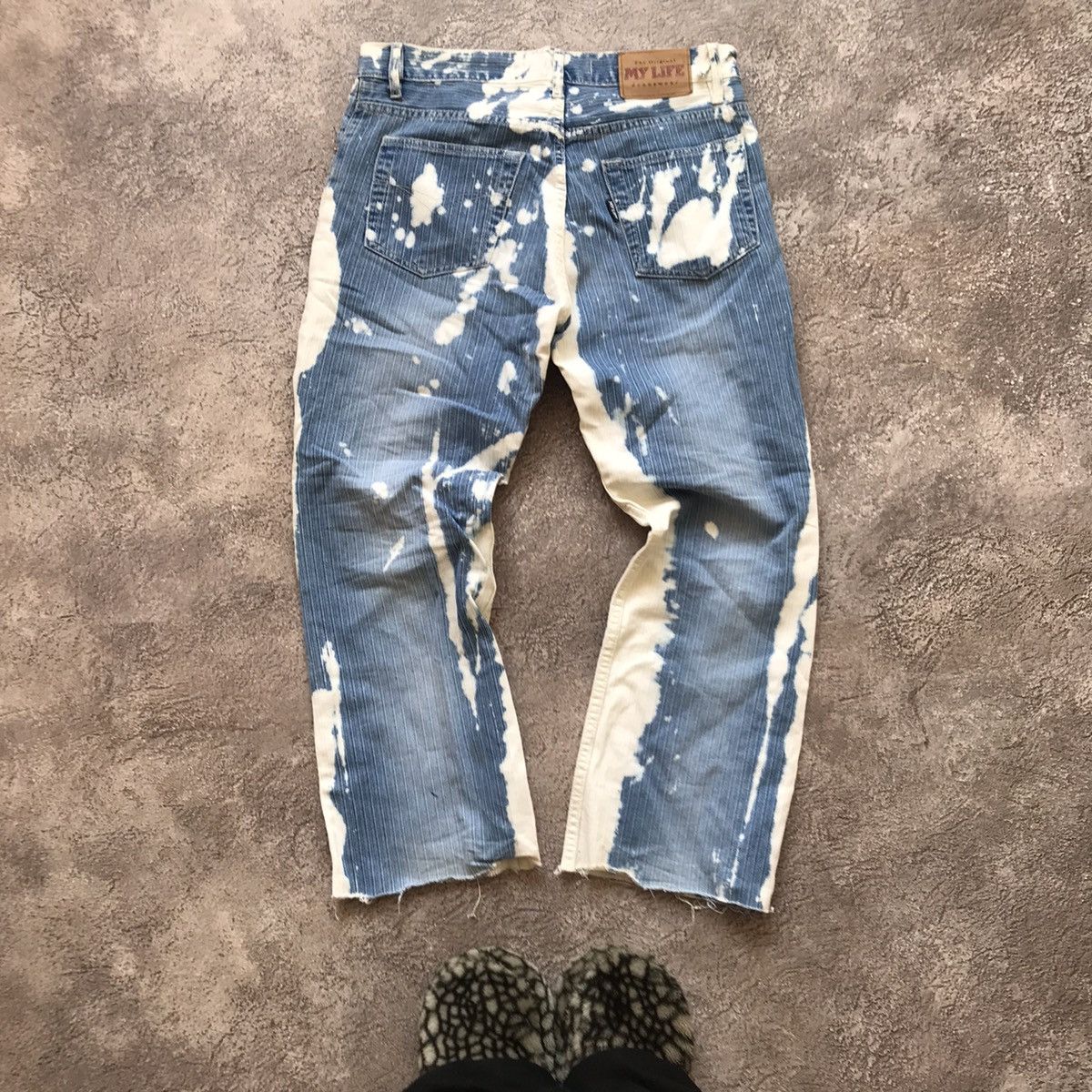 Vintage Vintage 90s Baggy Distressed Indigo Jeans Grunge Skate 31 Size US 31 - 4 Thumbnail