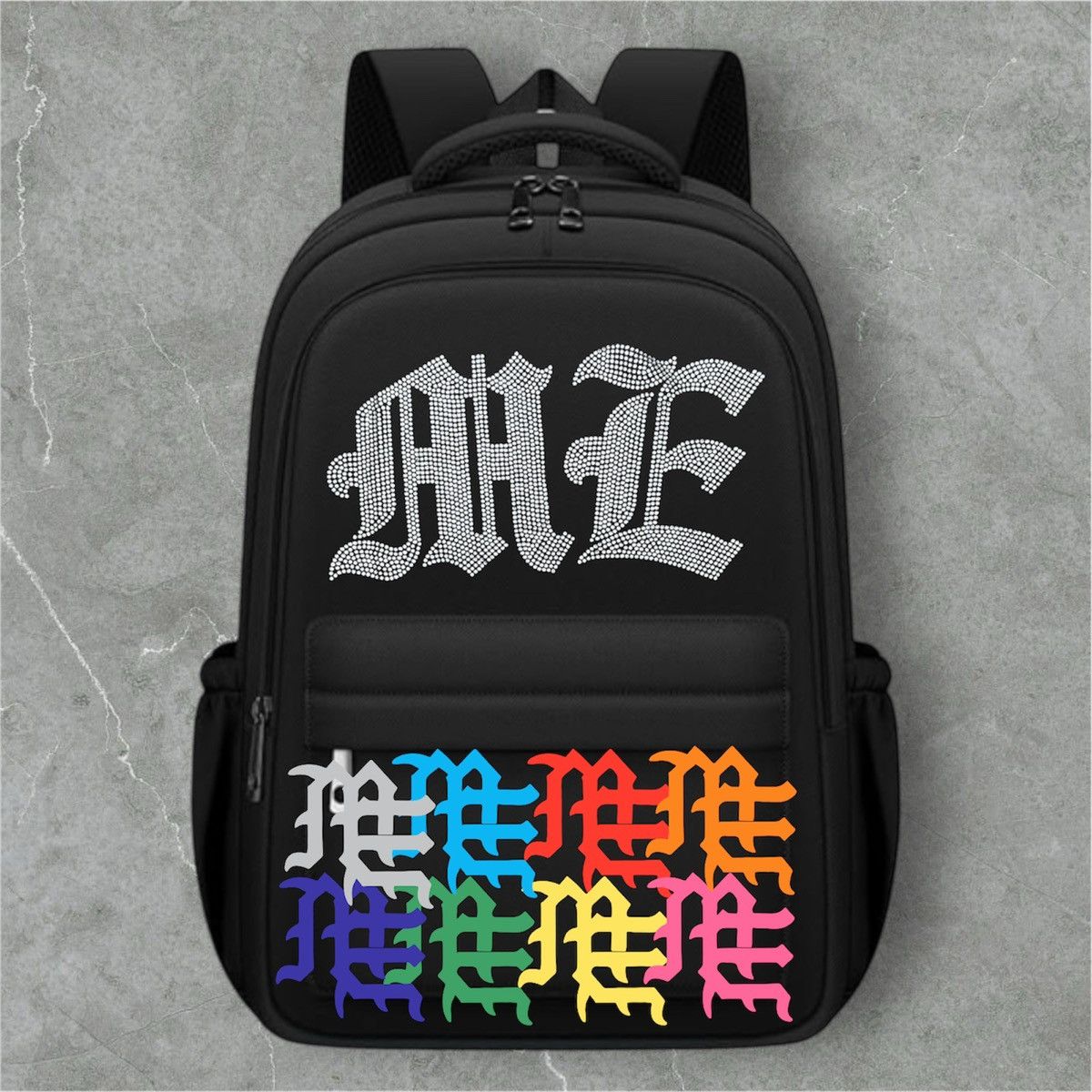 Other Mixed Emotion Rhinestone Backpack Size ONE SIZE - 1 Preview