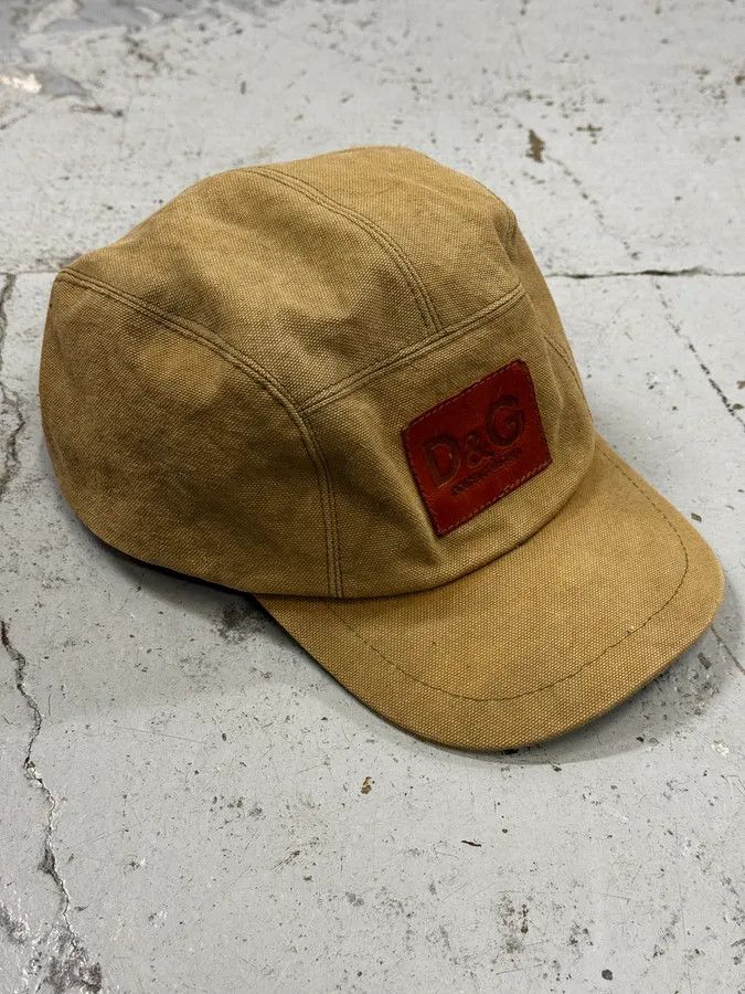 Dolce & Gabbana 2000s Dolce & Gabbana Camel Canvas Cap Size ONE SIZE - 4 Thumbnail