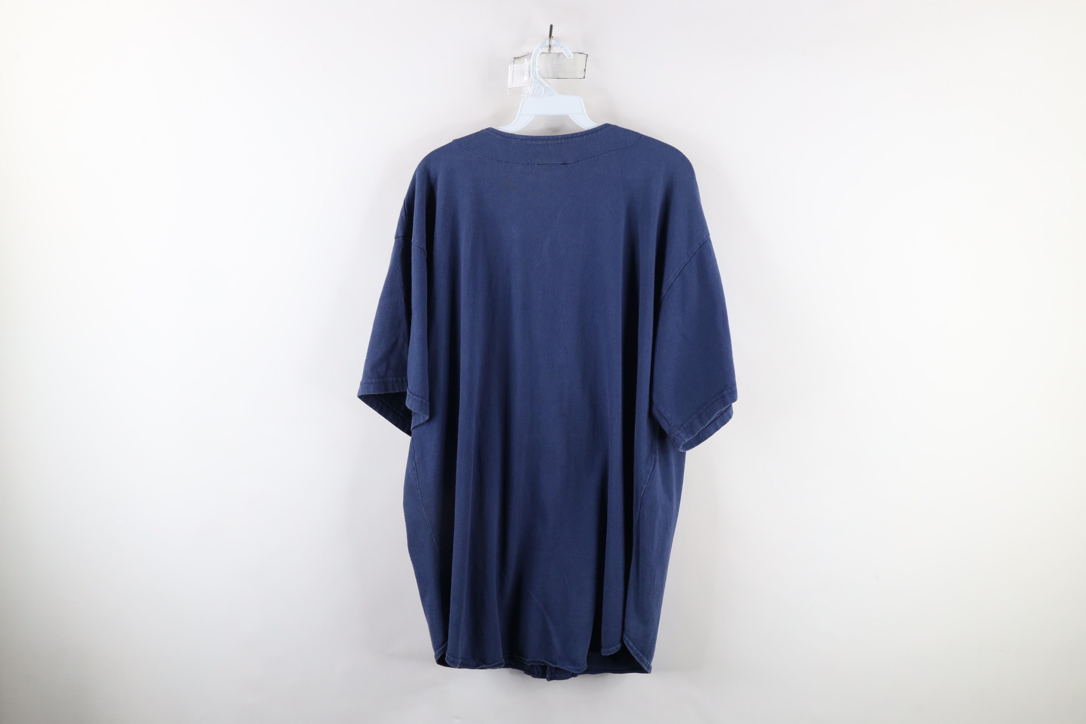 Vintage Vintage 90s Streetwear Short Sleeve Baseball Jersey Blue USA Size US XL / EU 56 / 4 - 6 Thumbnail