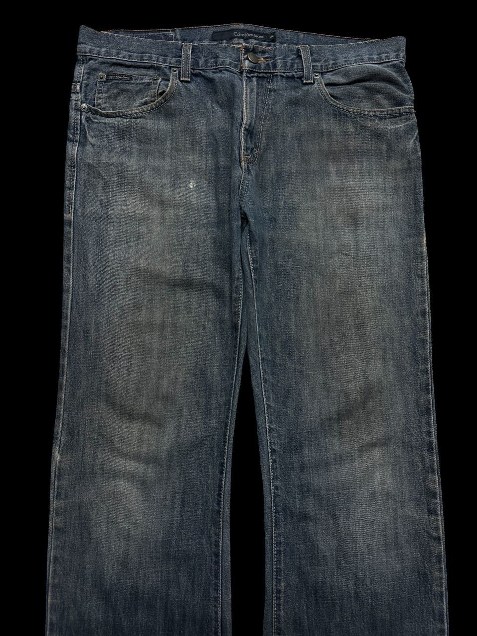 Vintage BOOTCUT Vintage Y2K Calvin Klein Jeans Insane Rusty Distress Size US 35 - 3 Thumbnail