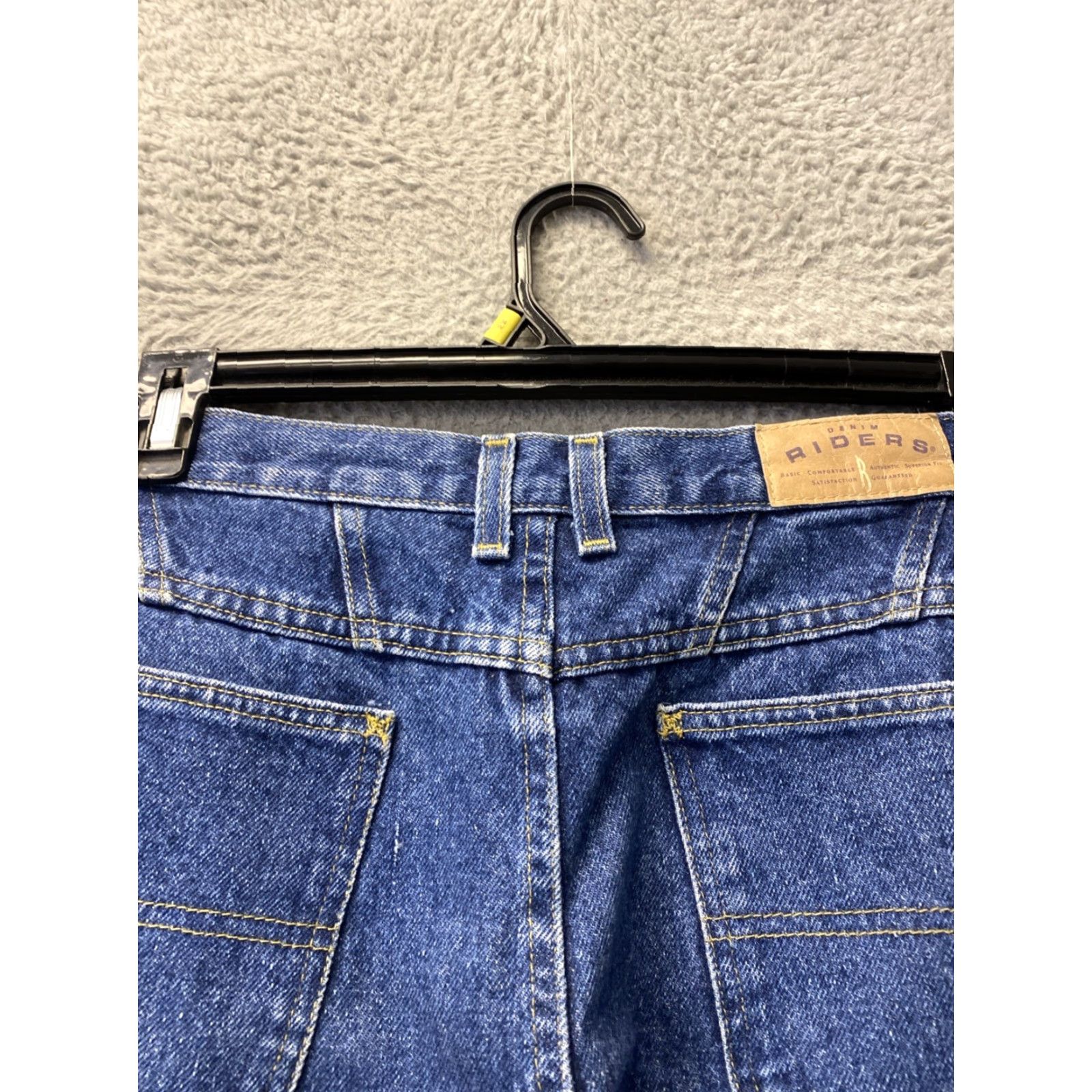 Vintage Riders Jeans Womens 36x31 Blue Straight Leg High Rise Denim /0420 Size 25" / US 0 / IT 36 - 7 Thumbnail