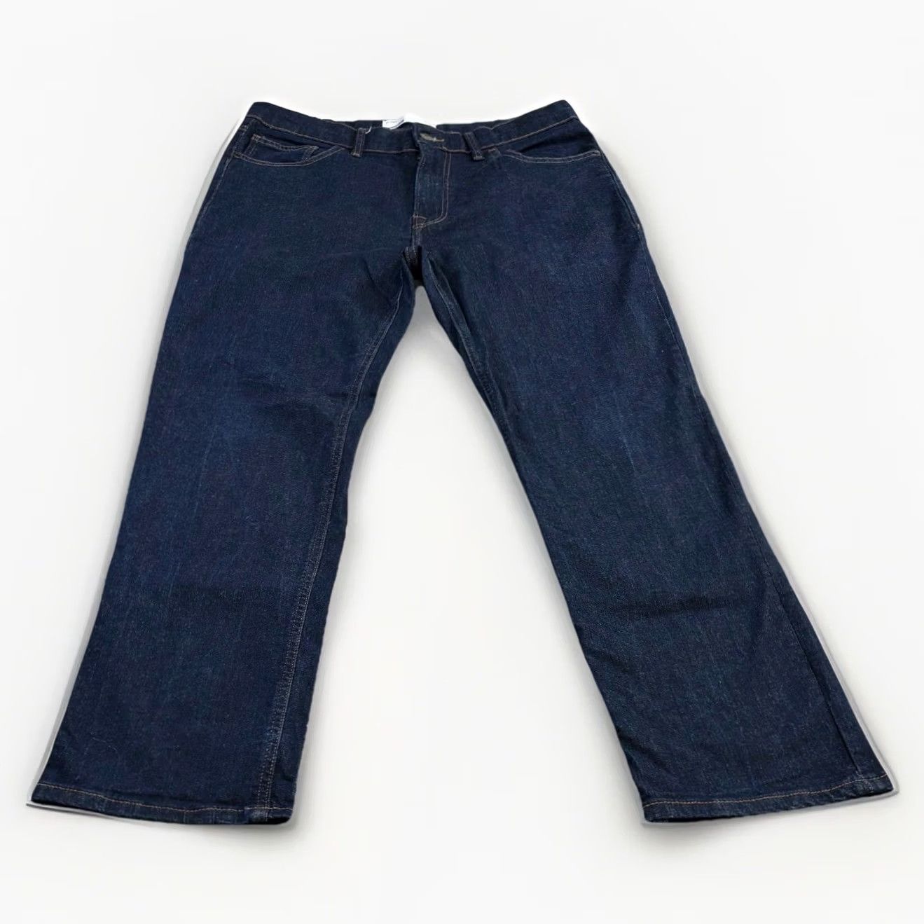 Vintage Everyday Jeans Men’s W32 L29 Short Blue Denim Zip Fly Straight Leg Pant 32S Mens Regular Straight Denim Jeans Size US 32 / EU 48 - 2 Thumbnail