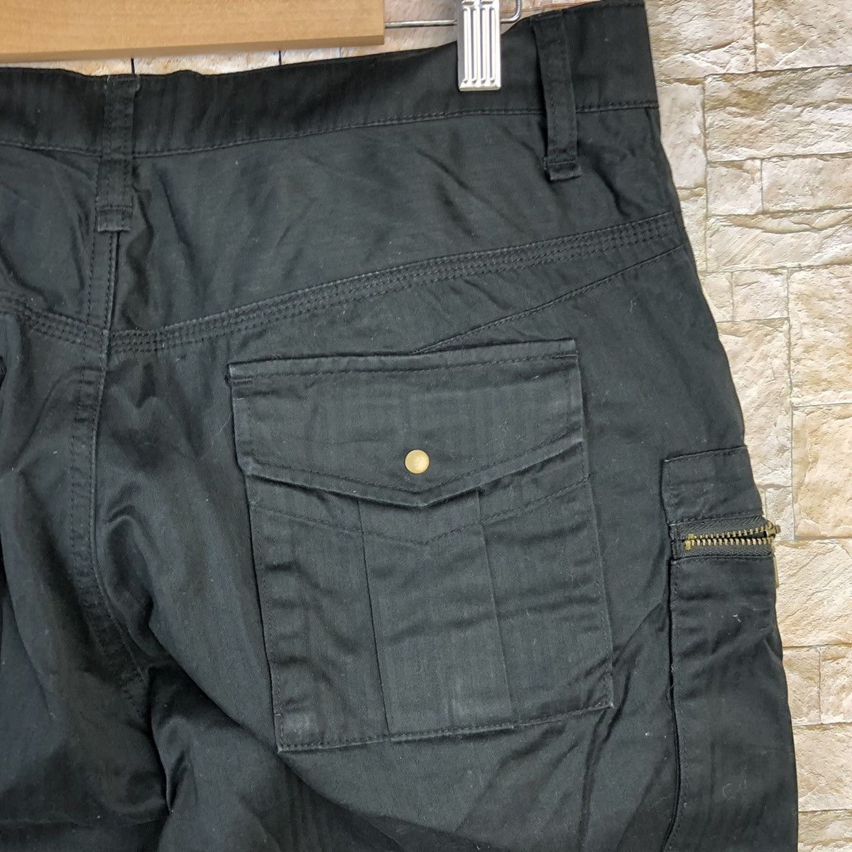 Japanese Brand Klein Plus Black Cargo Multipocket Pants #A732 Size US 31 - 17 Thumbnail