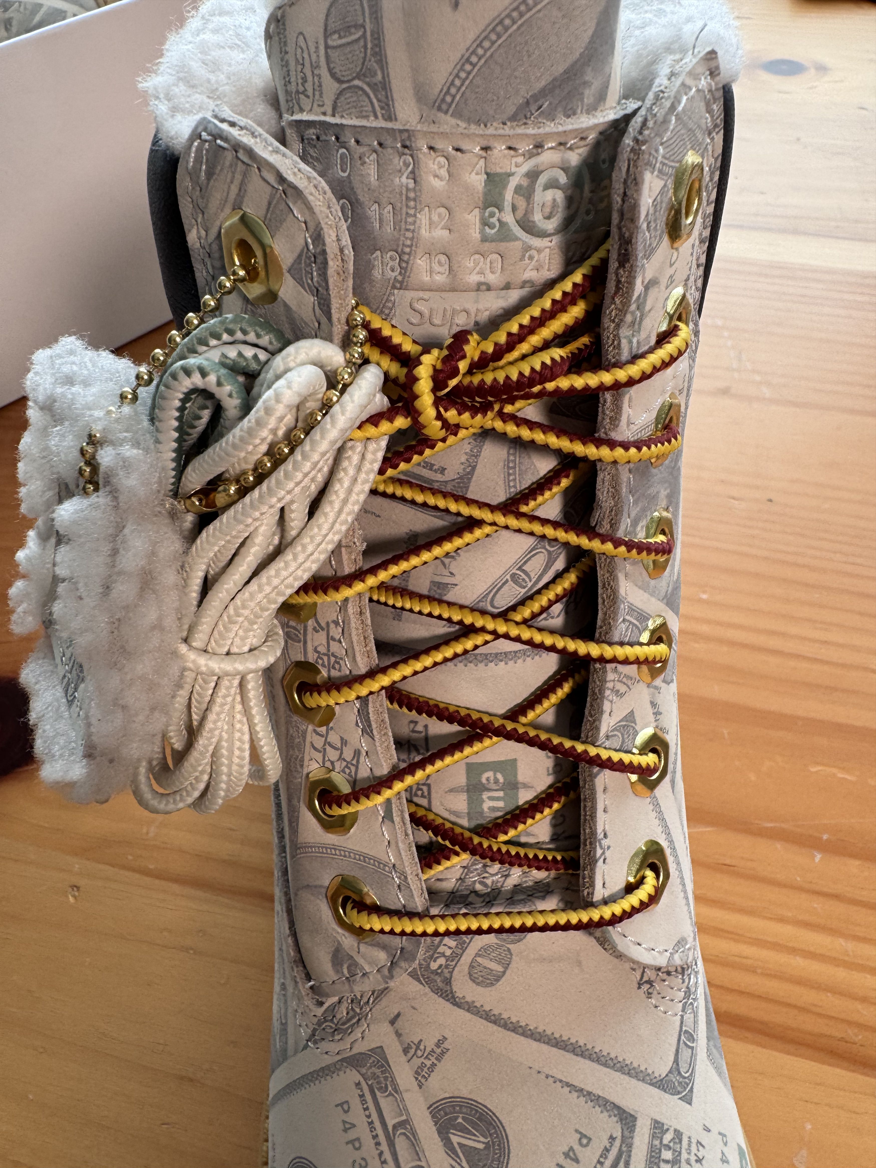 Maison Margiela × Supreme Supreme MM6 Maison Margiela Timberland Money Boots Size US 8.5 / EU 41-42 - 14 Thumbnail