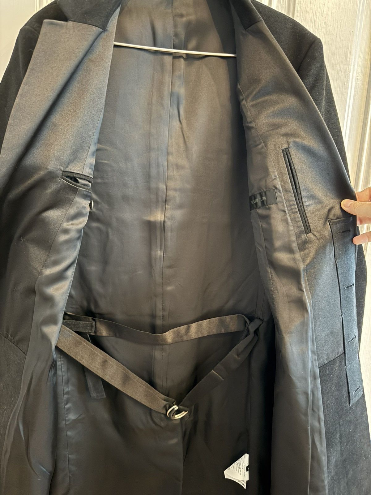 Helmut Lang NWOT Helmut Lang AW19 Black Moleskin Tuxedo Coat - 38 Size US M / EU 48-50 / 2 - 8 Thumbnail