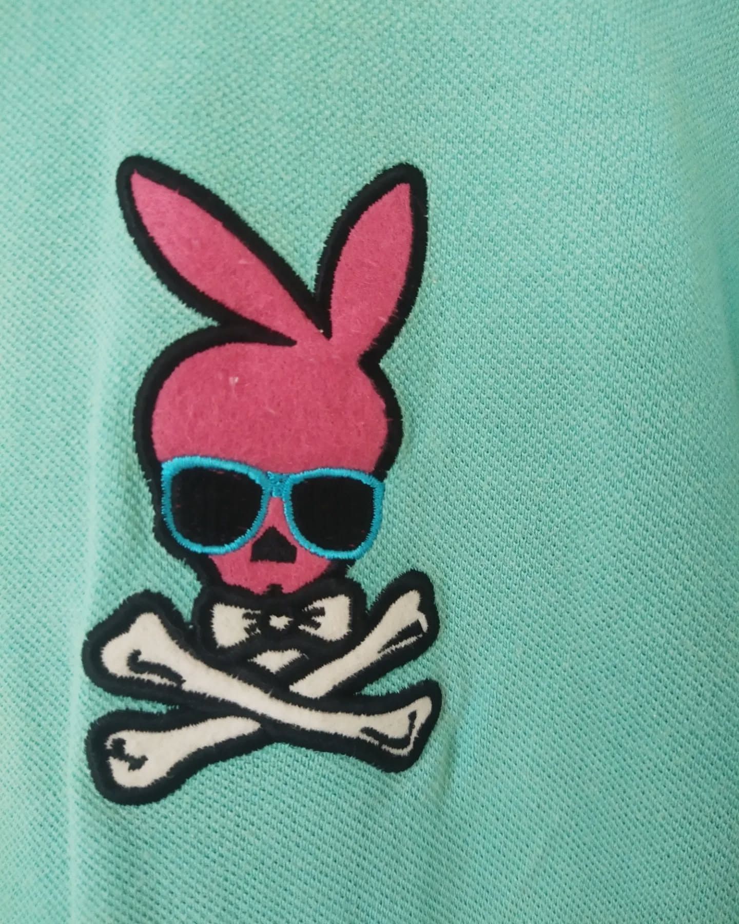 Psycho Bunny Psycho Bunny Skull Logo Polo Shirt Mint Green Size L / US 10 / IT 46 - 2 Thumbnail