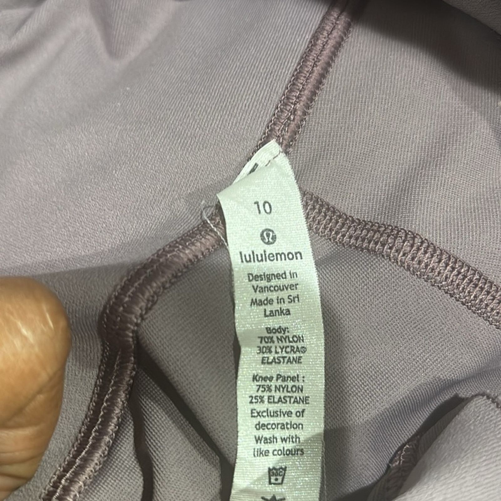 Lululemon LULULEMON Women's Lunar Rock Zoned In Leggings 27" Sz 10 Size 32" / US 10 / IT 46 - 8 Thumbnail