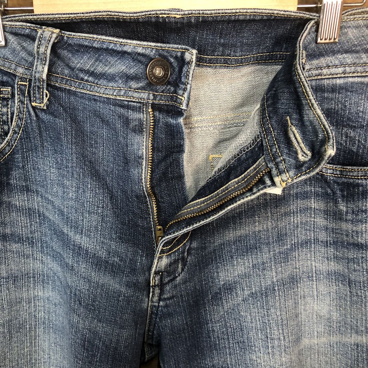 Japanese Brand Closshi Blue Denim vintage Pants #7388 Size 32" / US 10 / IT 46 - 10 Thumbnail