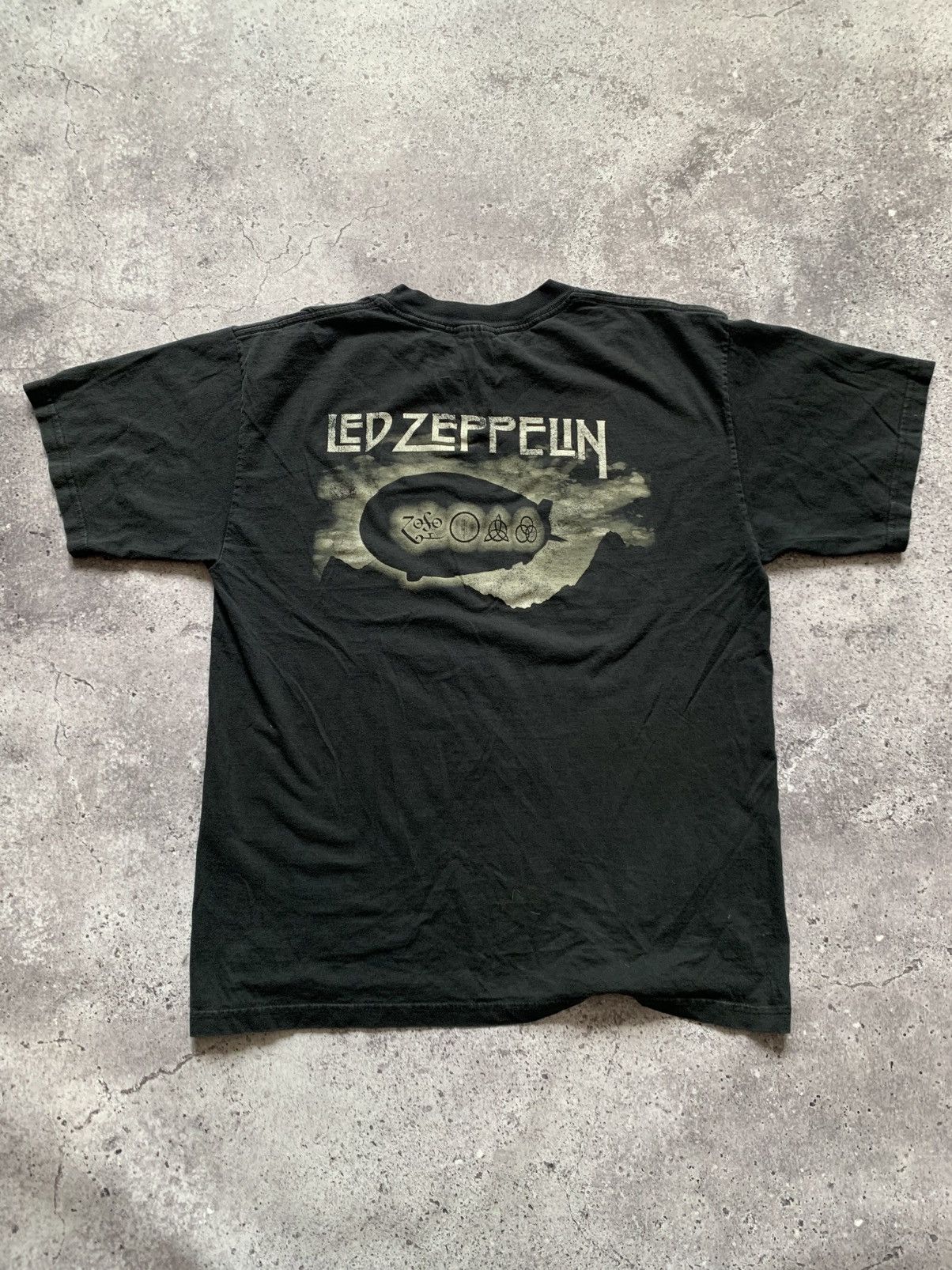 Band Tees 🔥VINTAGE LED ZEPPELIN ZOSO 90s T-SHIRT TEE Size US L / EU 52-54 / 3 - 5 Thumbnail