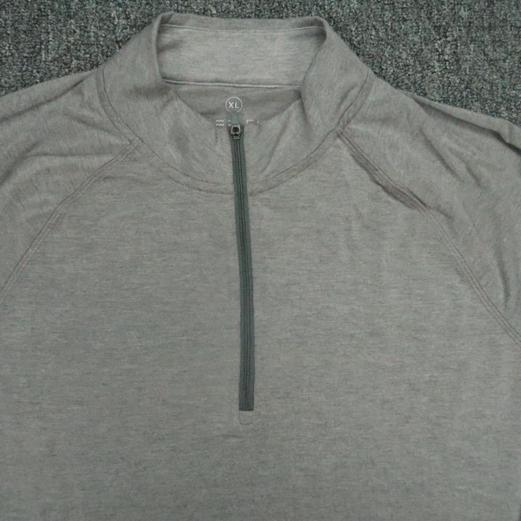 Vintage Free Fly Pullover Mens XL Gray Quarter Zip Performance Bamboo Long Sleeve Size US XL / EU 56 / 4 - 2 Thumbnail