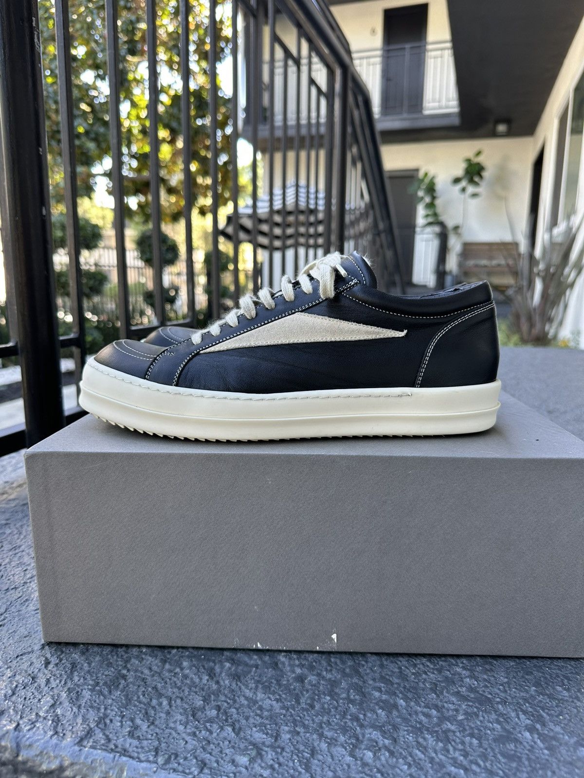 Rick Owens Rick Owens Vans FW22 Strobe Vintage Sneakers, Size 10