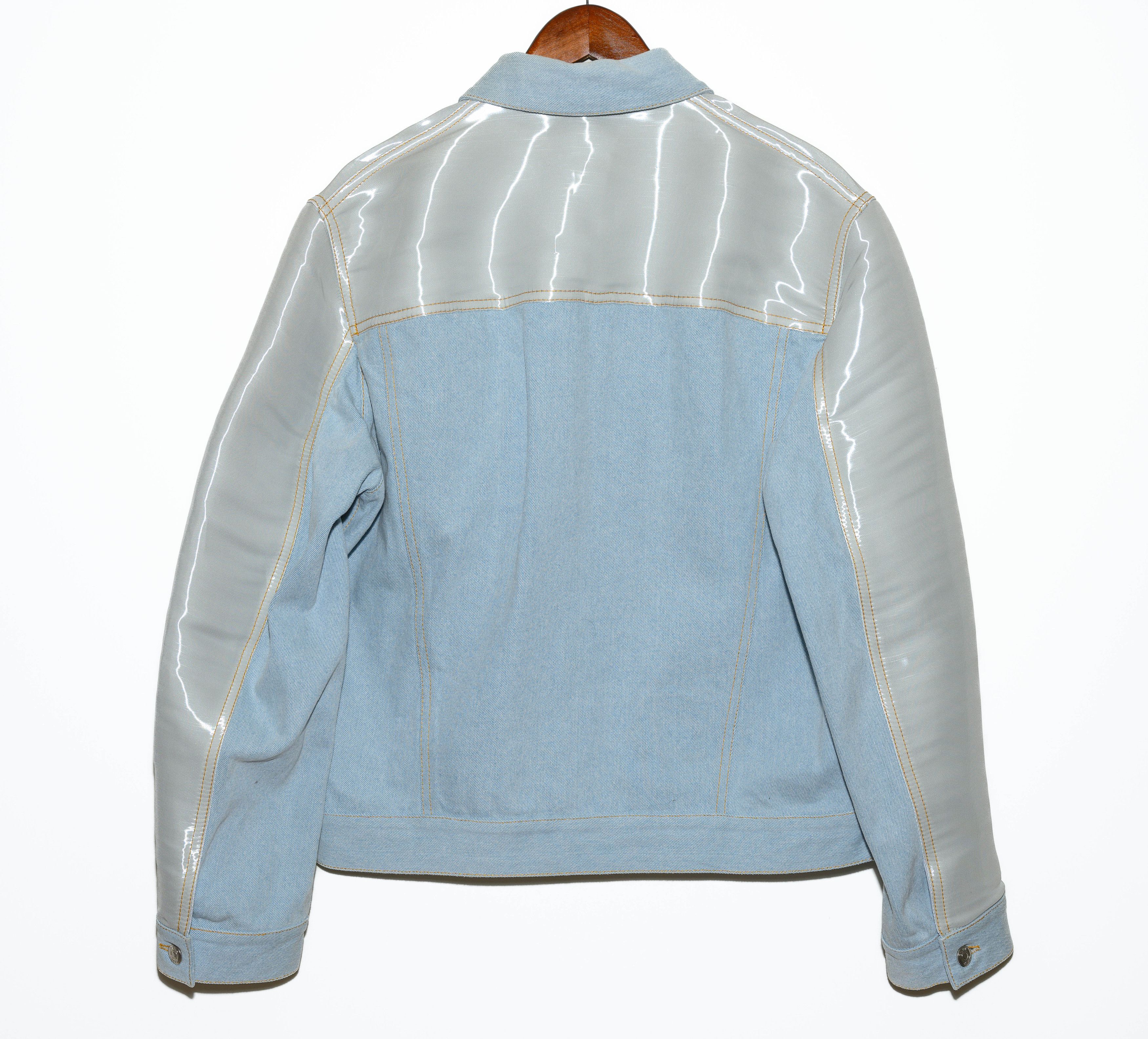 Other Zilver Demin Cut Out Reflective Jacket Size L Size L / US 10 / IT 46 - 2 Thumbnail