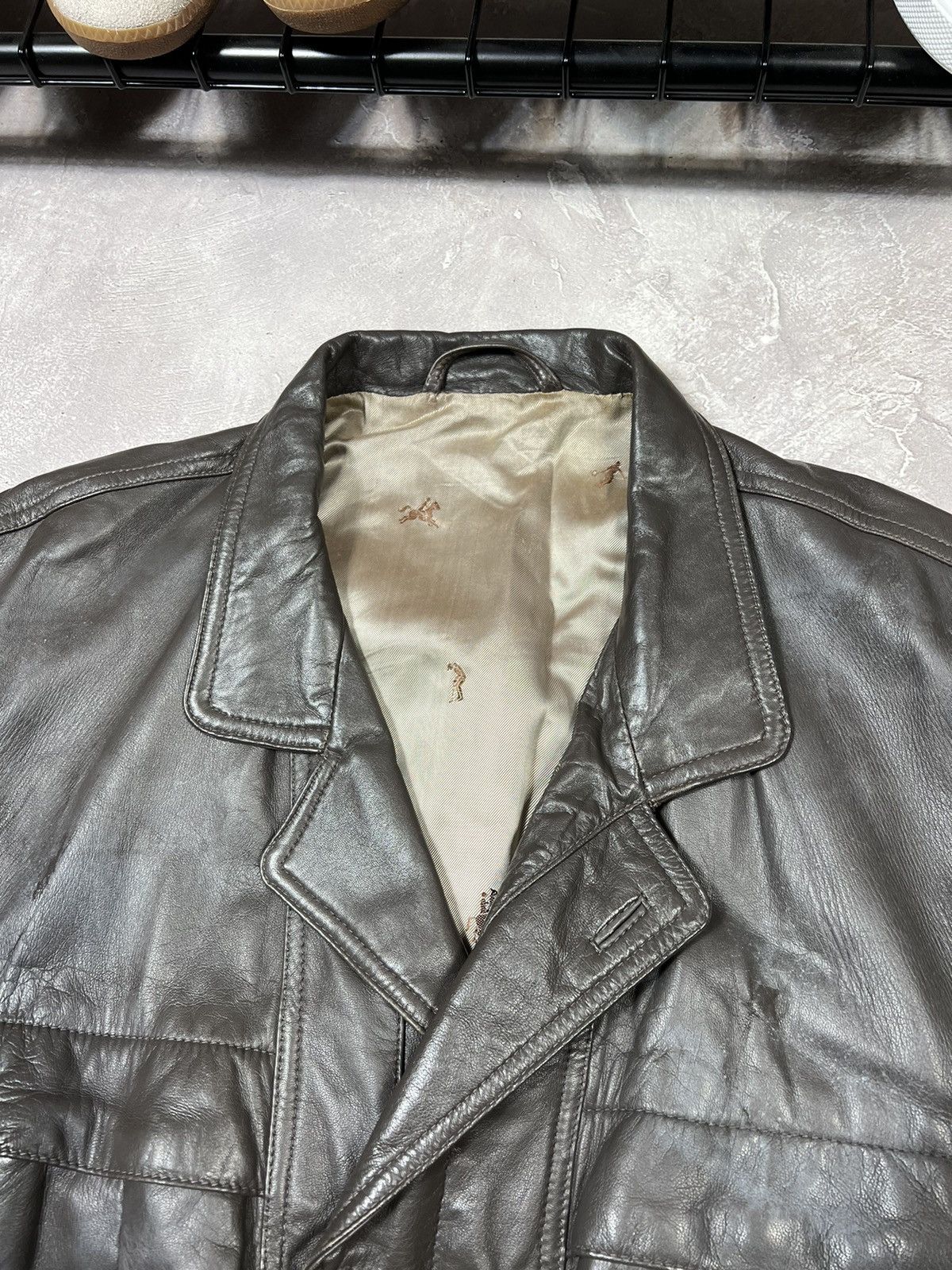 Vintage Vintage Racing Y2k Leather Jacket Size US XL / EU 56 / 4 - 4 Thumbnail
