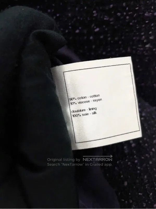 Chanel Chanel Black Cotton Blend Women's Jacket . Size S / US 4 / IT 40 - 9 Thumbnail