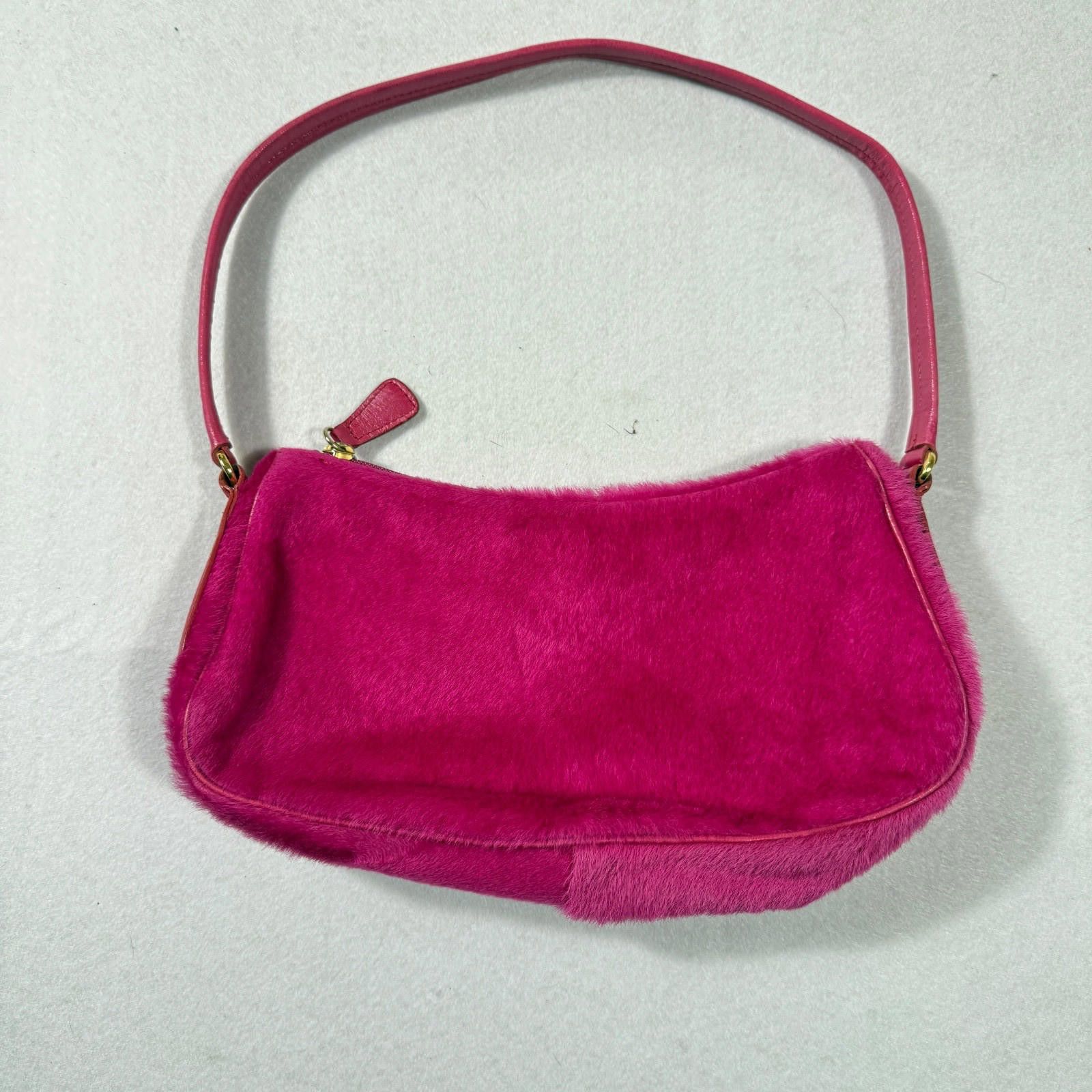 Escada Escada Baguette Pony Hair Pink Purse Handbag y2k 90's Size ONE SIZE - 1 Thumbnail