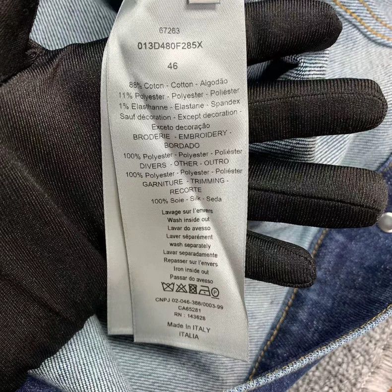 Dior Dior Printed pattern single-breasted denim jacket 2501-Next Size US S / EU 44-46 / 1 - 5 Thumbnail