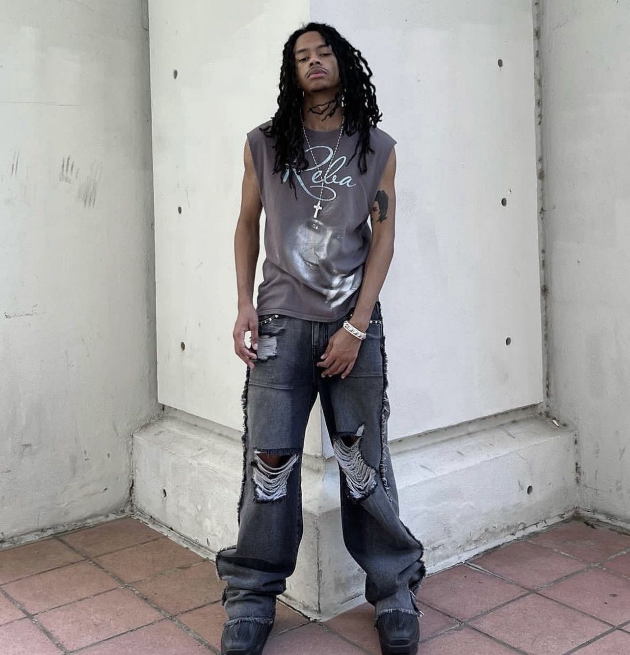Other Spiritual War Humanform Oversized Denim Pants - Size 34W Size US 34 / EU 50 - 3 Thumbnail